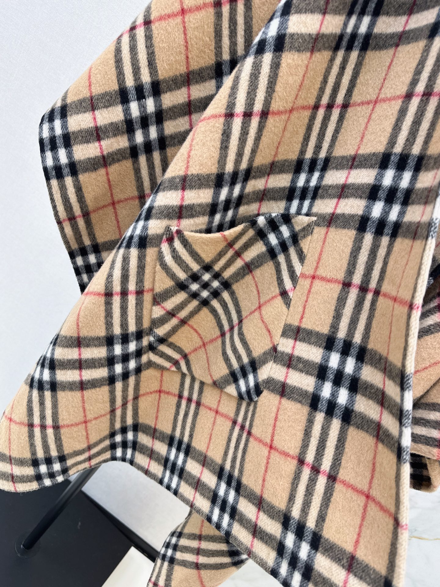 Bur 26fw woolen cape hoode overcoats