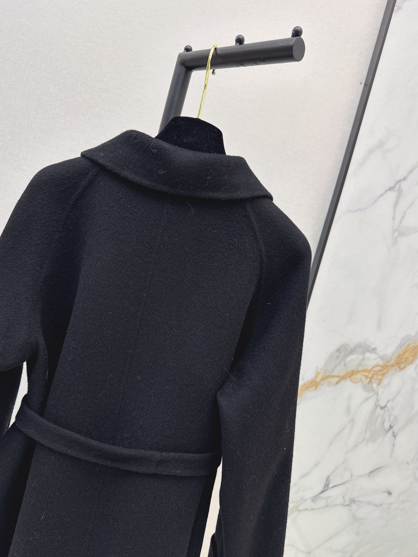 Chan 26fw 3d floarl belted overcoats