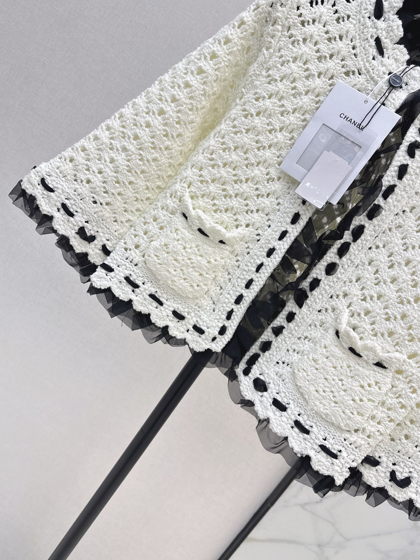 Chan 26fw hollow knit cardigan