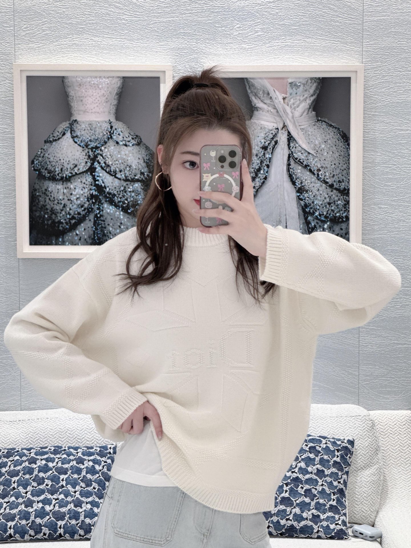 CD 26fw jacqard sweater