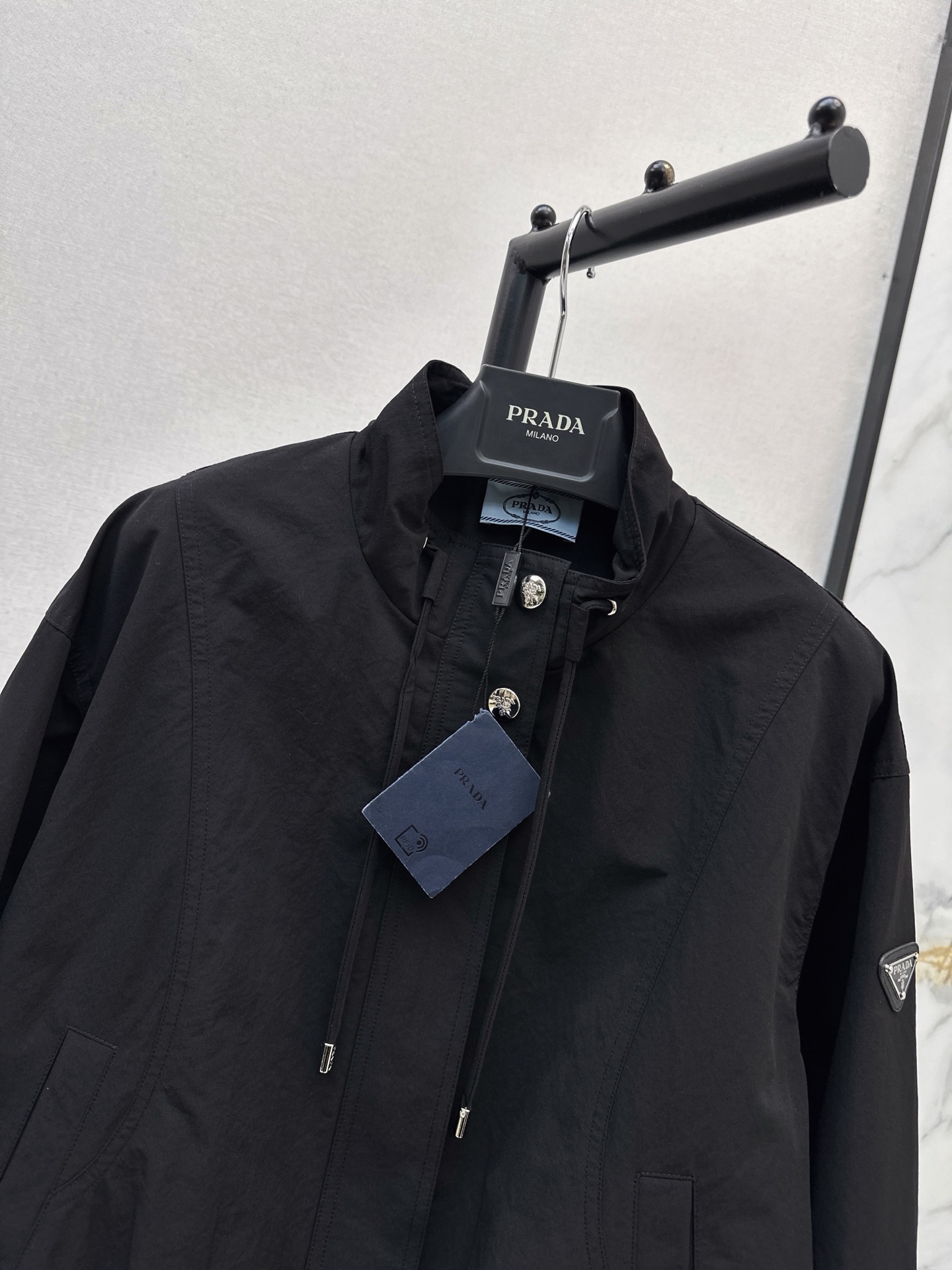 Pra 26fw stand collar jacket