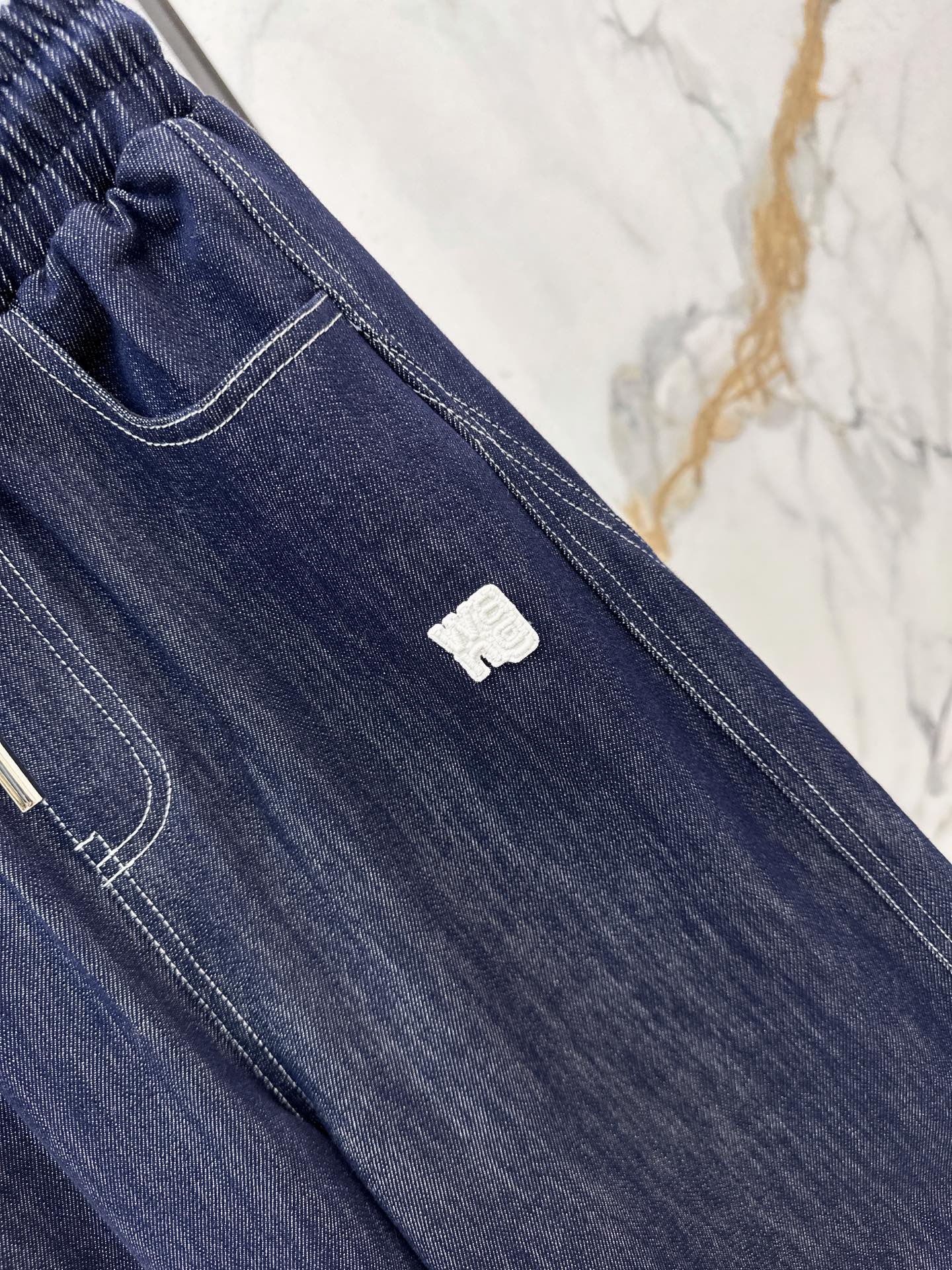 Alex 26fw drawstring wide-leg pants