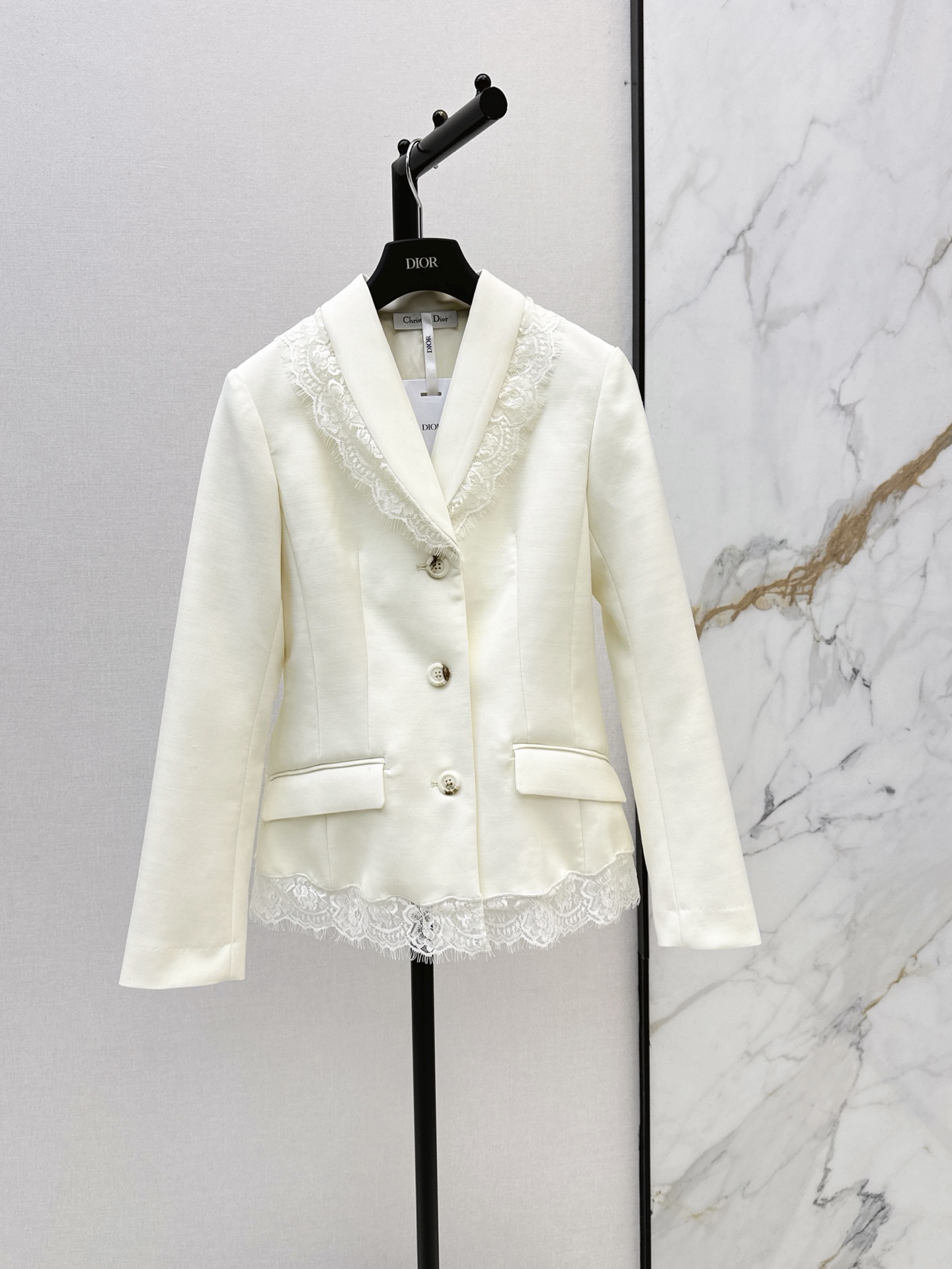 CD 26fw contract lace blazer