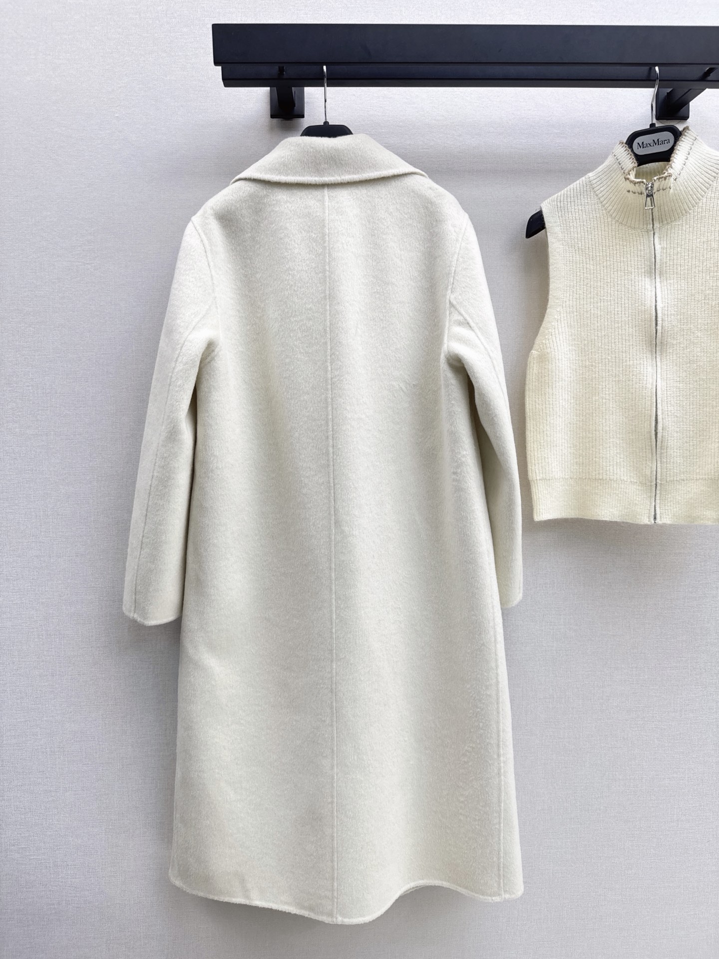 Max 26fw knit vest overcoats sets