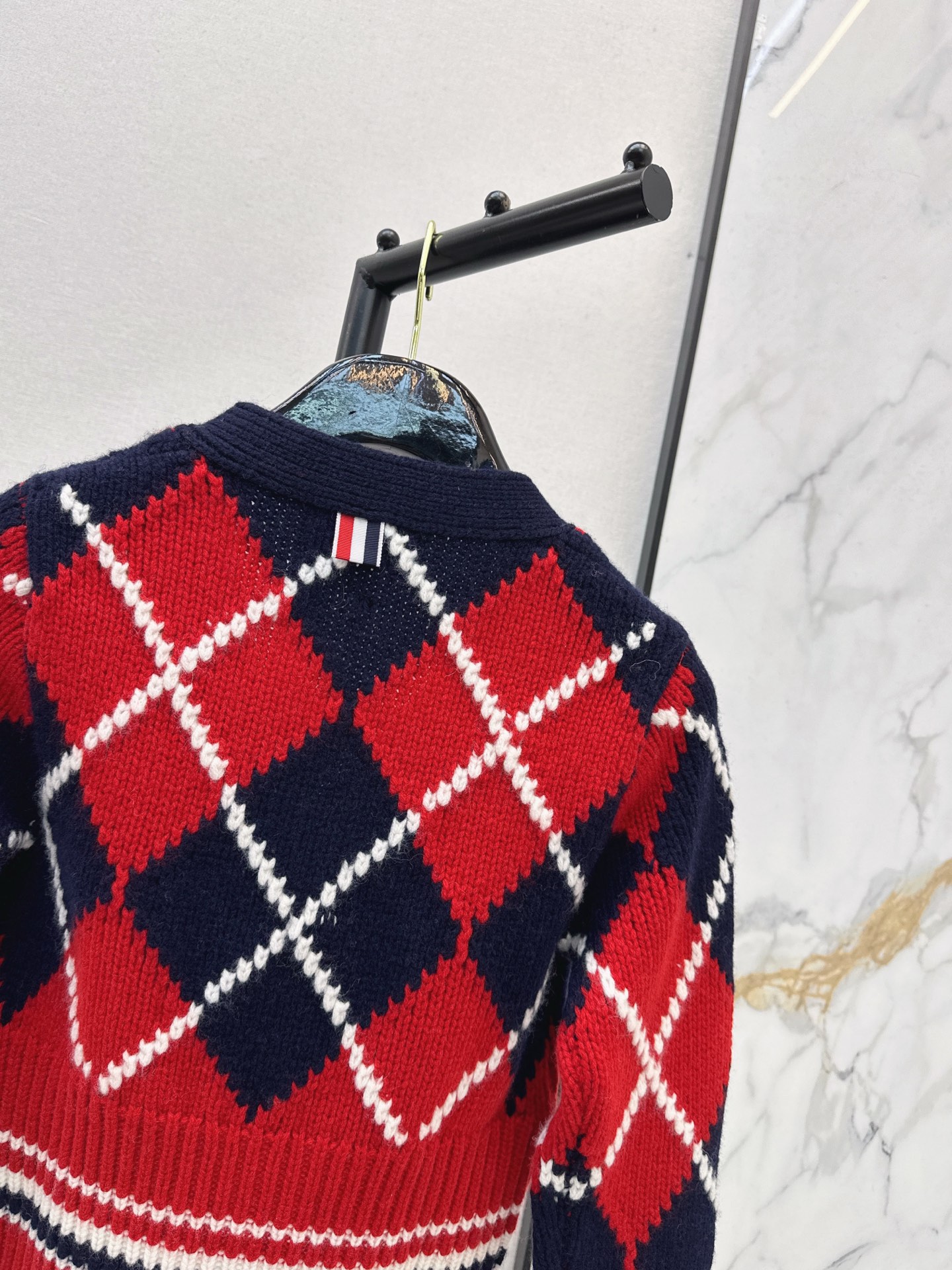 Thom 26fw jacquard knit cardigan