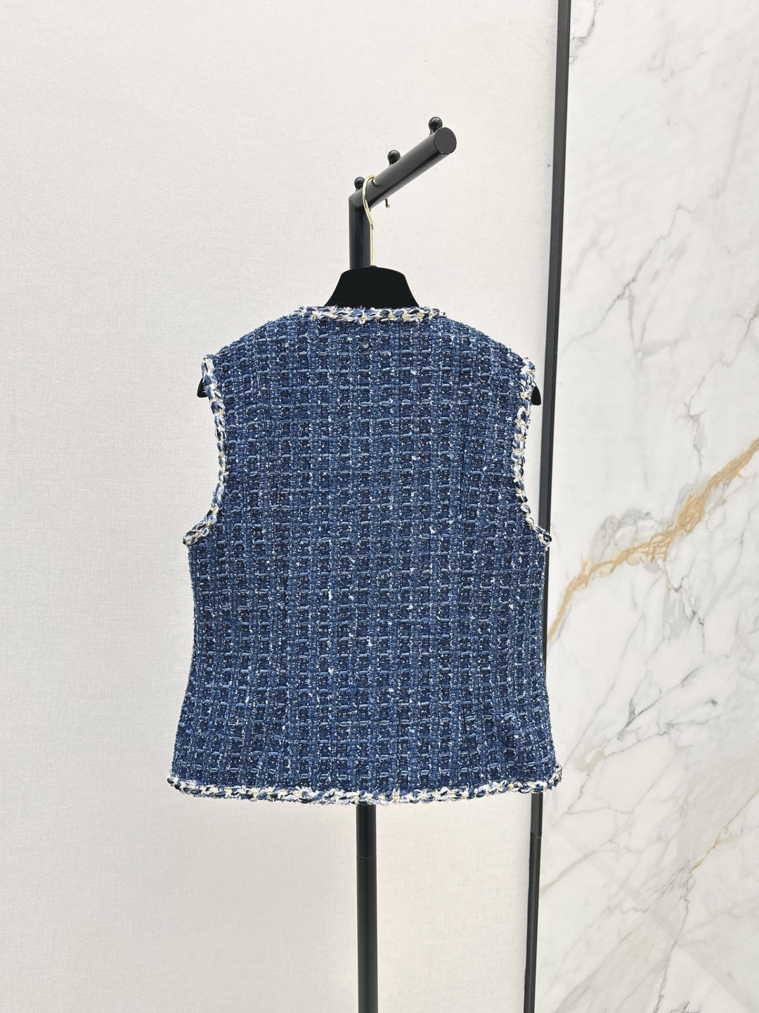 Chan 26fw Tweed Sleeveless Vest