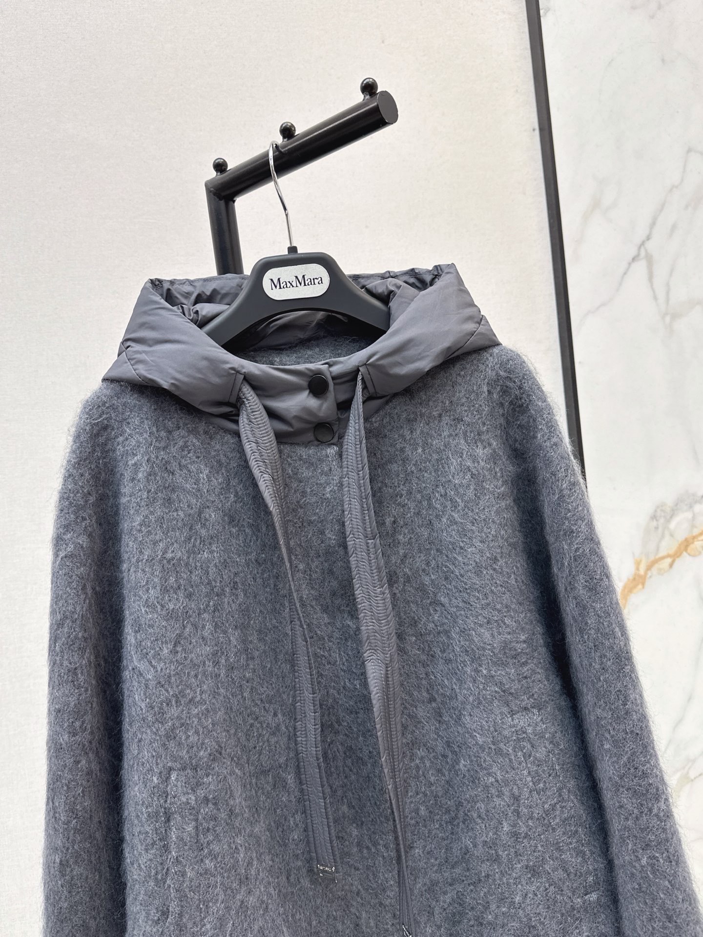 Max 26fw wool hooded jacket