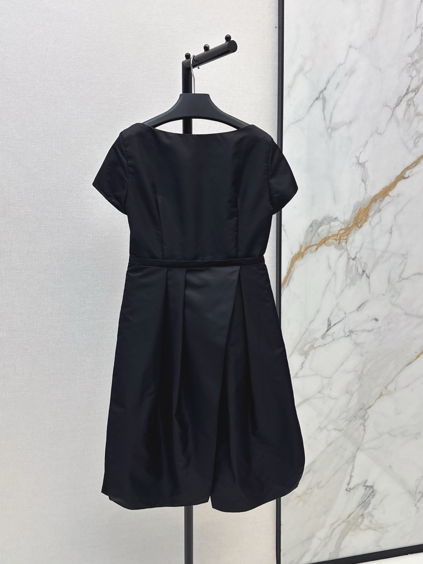 Pra 26fw zip-up bow dress