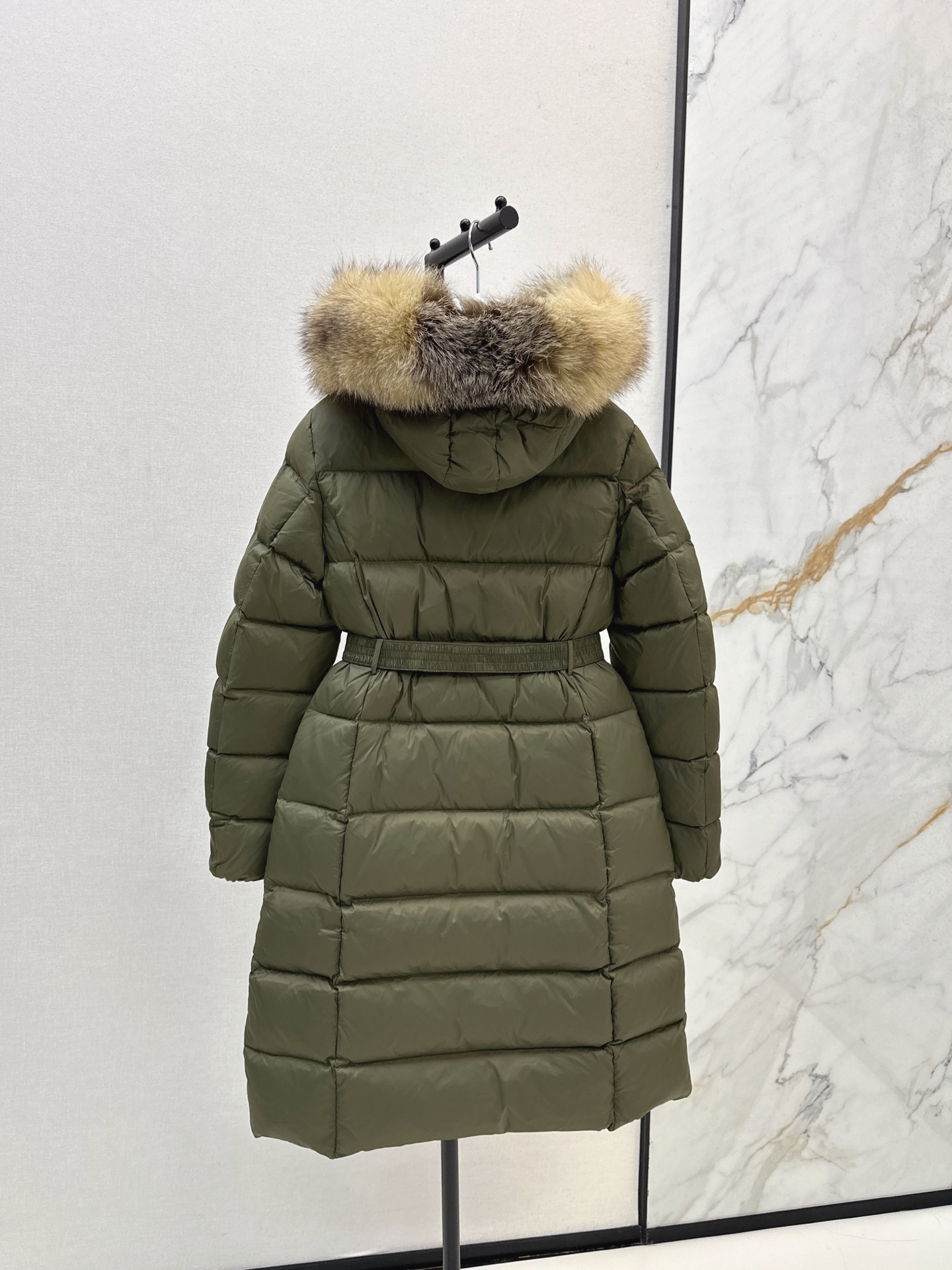 Monc 26fw hooded long down jacket