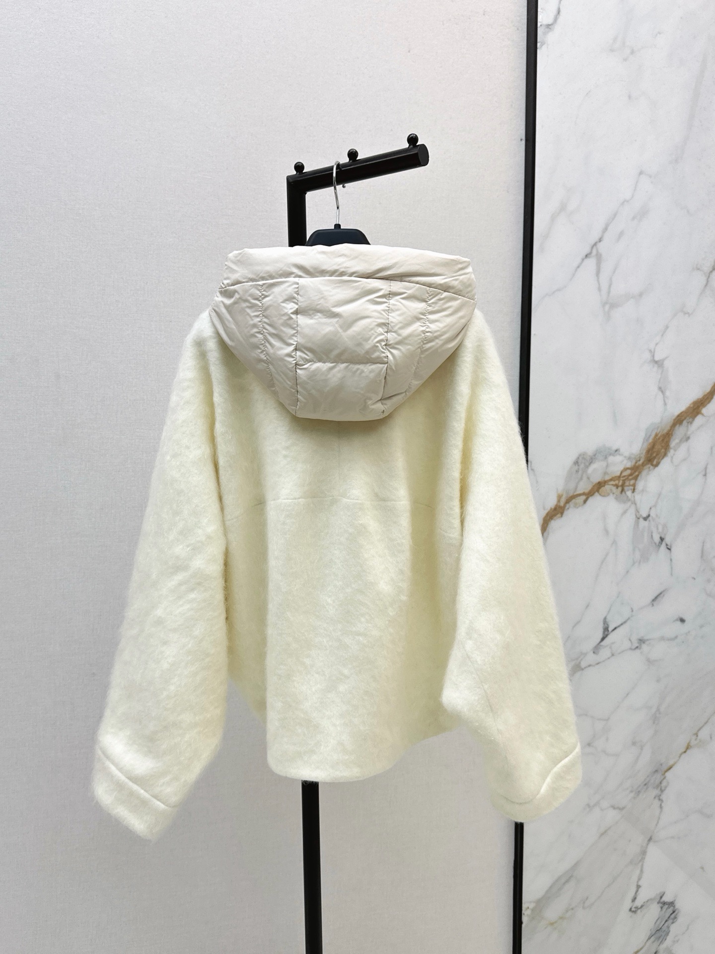 Max 26fw wool hooded jacket