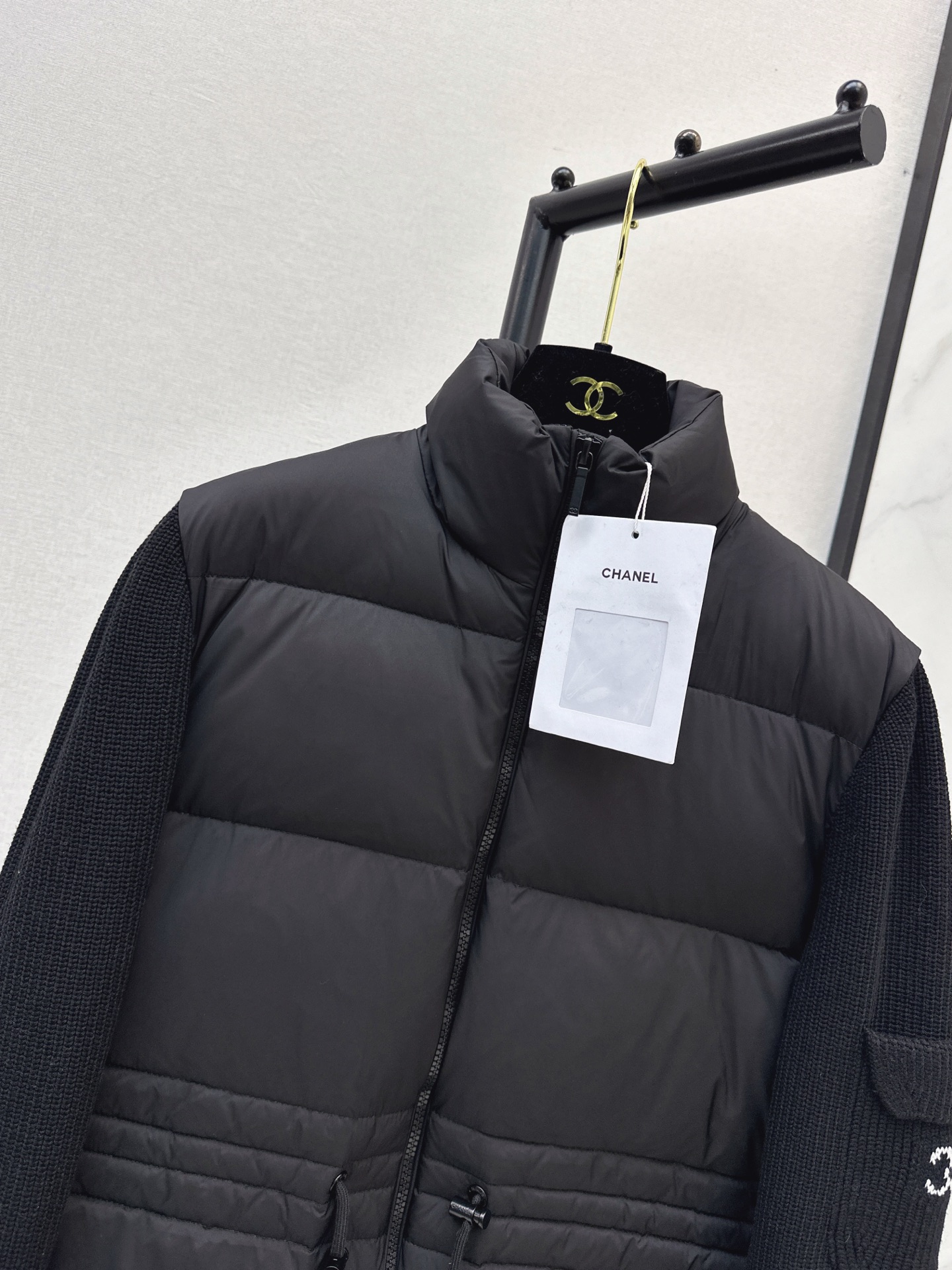 Chan 26fw wool contract drawstring down jacket