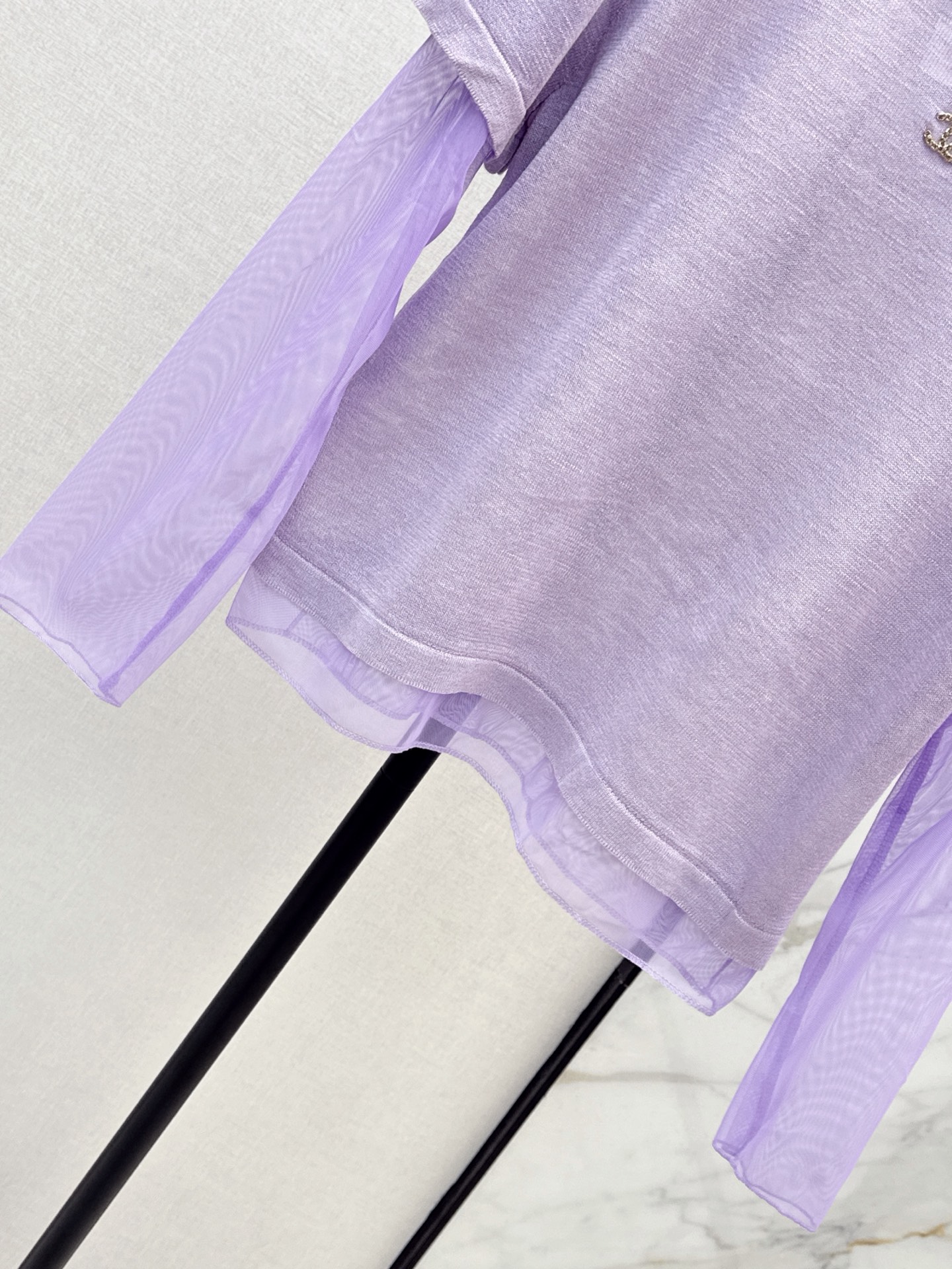 Chan 26ss 2in1 meash knitwear