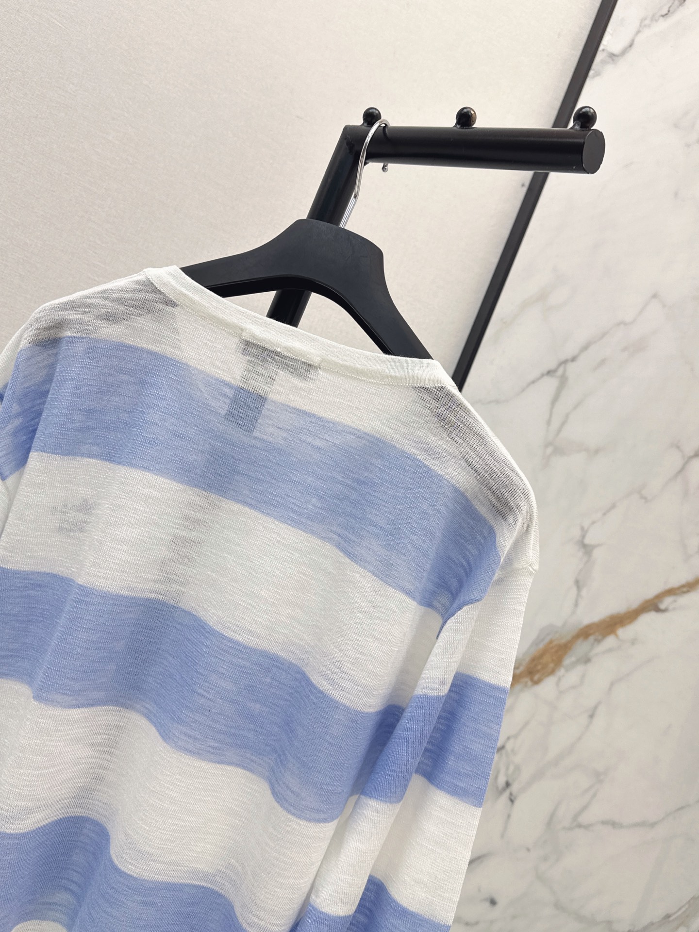 CD 26ss letter embroidery stripe knitwear