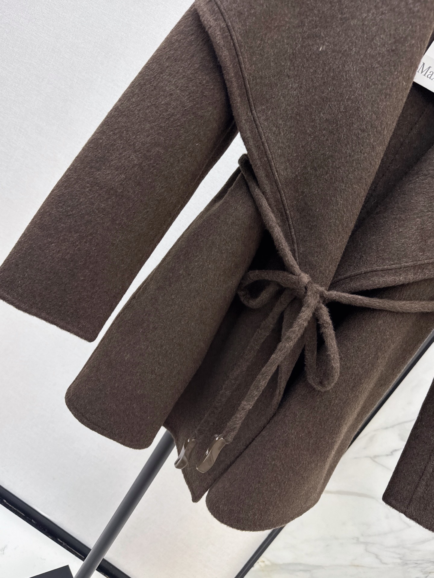Max 26fw belted woolen overcoats