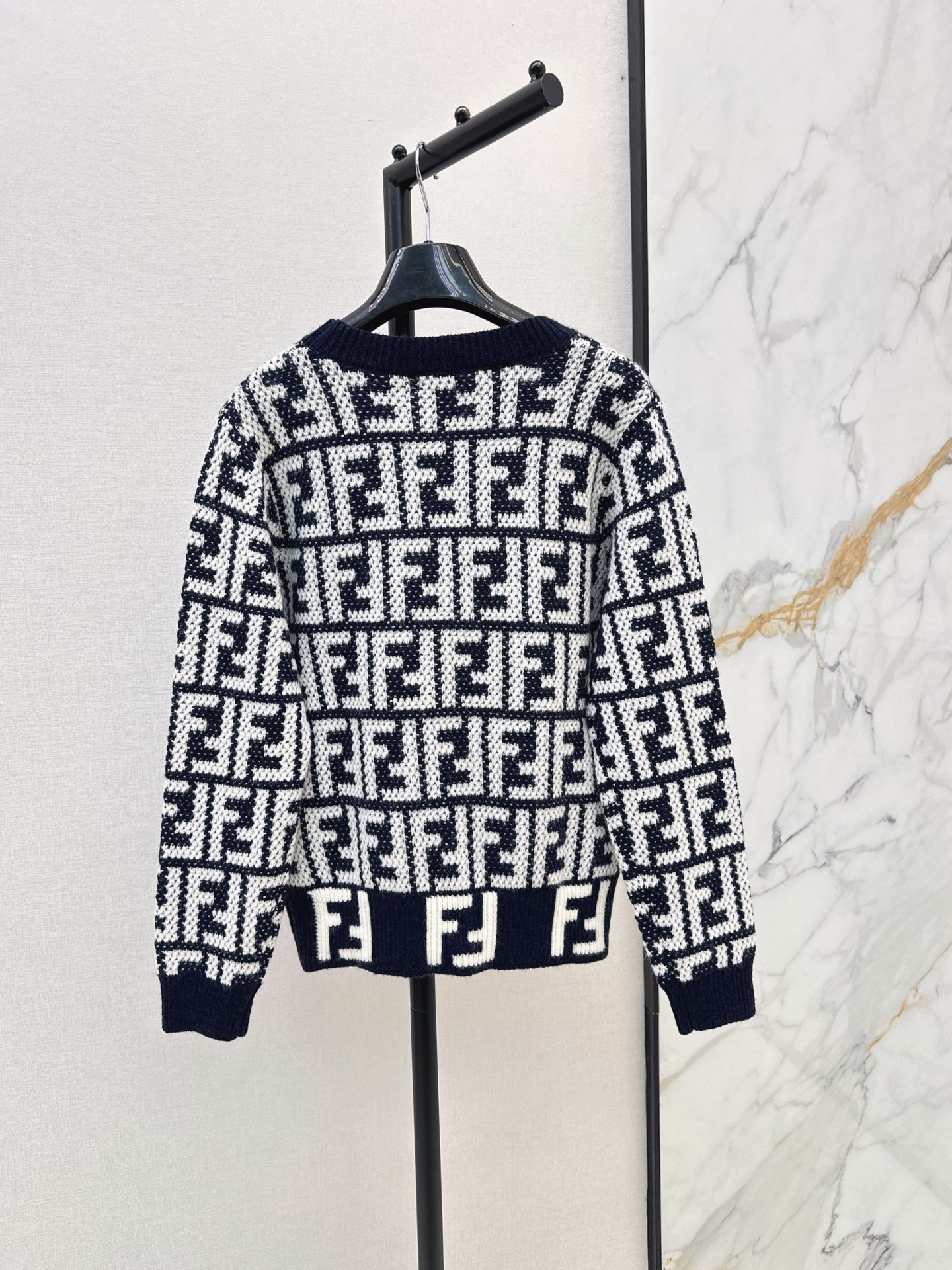 Fen 26fw jacquard sweater