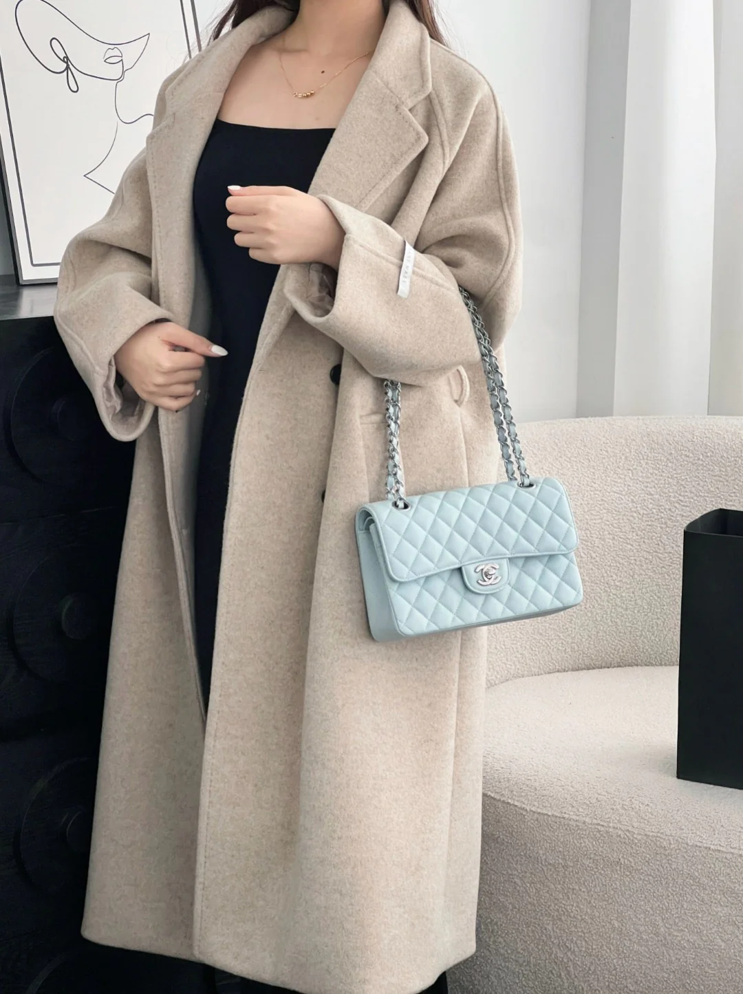 Chan cf23 chain shoulder bag