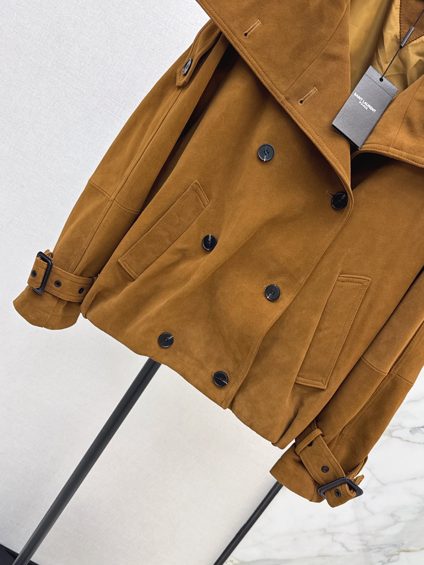 Sain 26fw suede fleece leather jacket