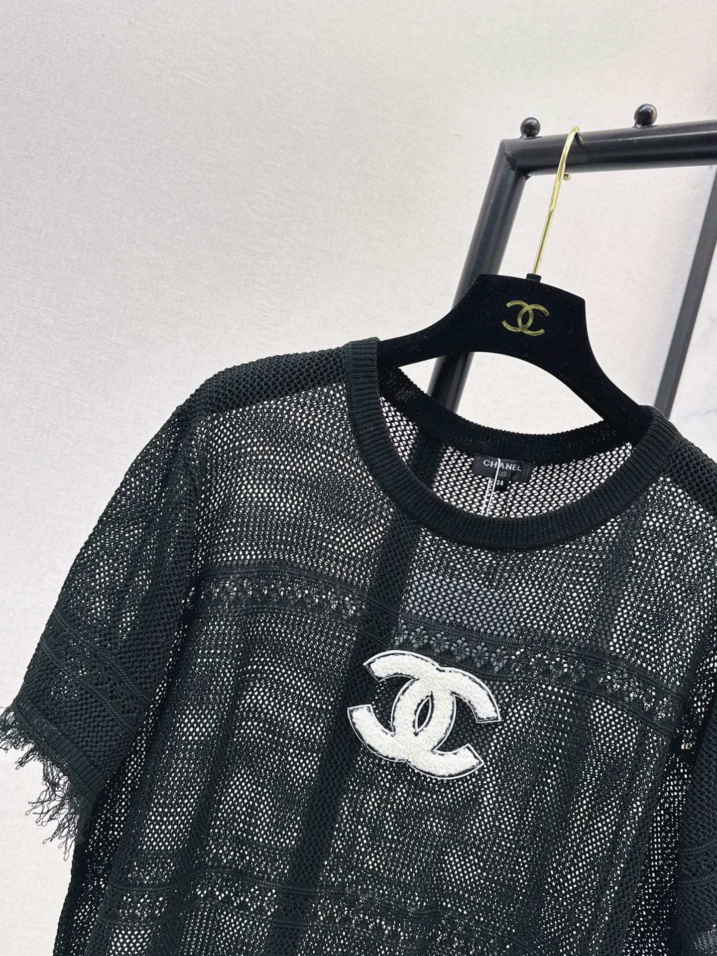 Chan 26fw hollow knitwear