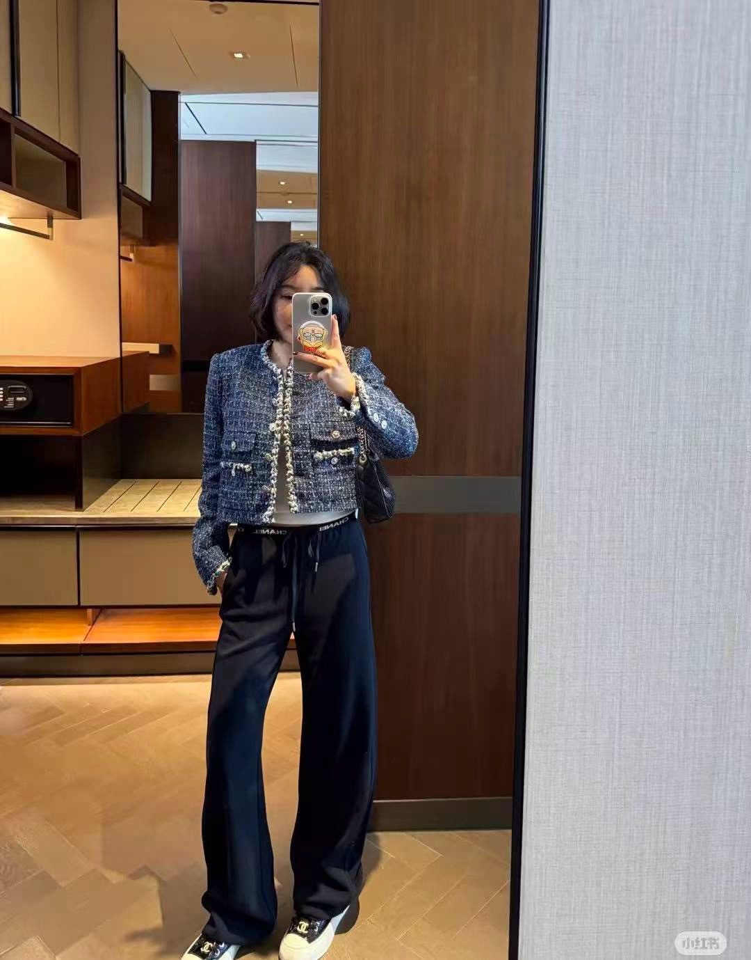 Chan 26fw woven tweed jacket