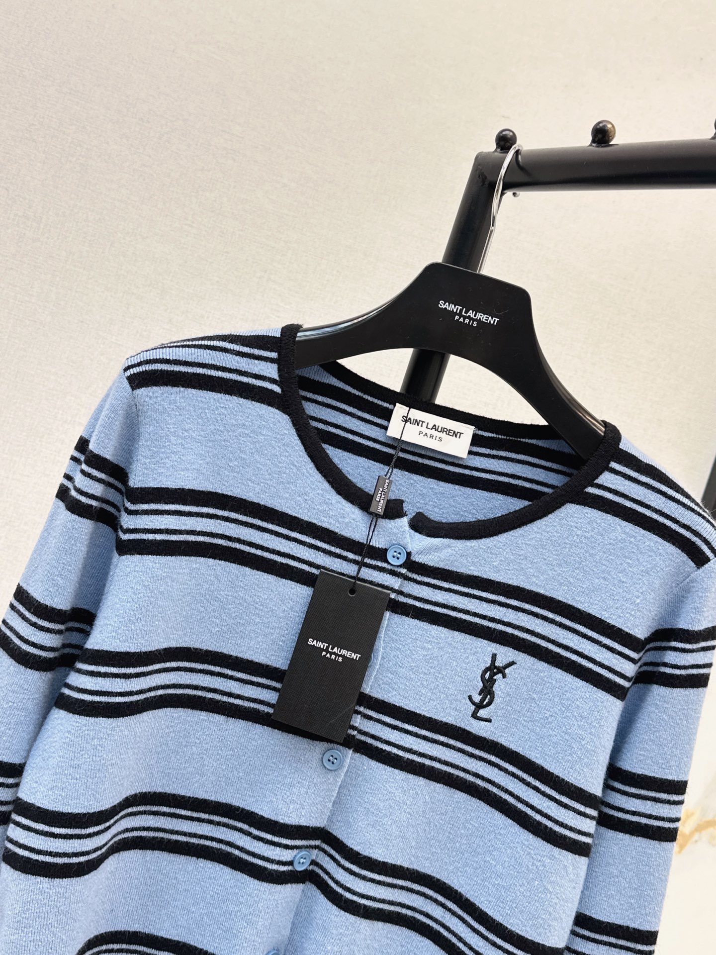 Sain 26fw stripe knit cardigan