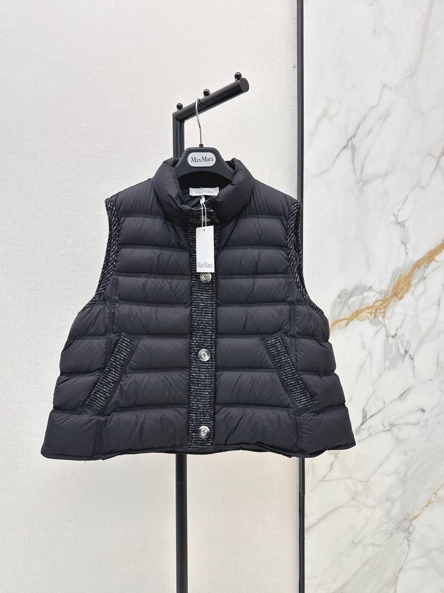 Max 26fw wool contract down vest