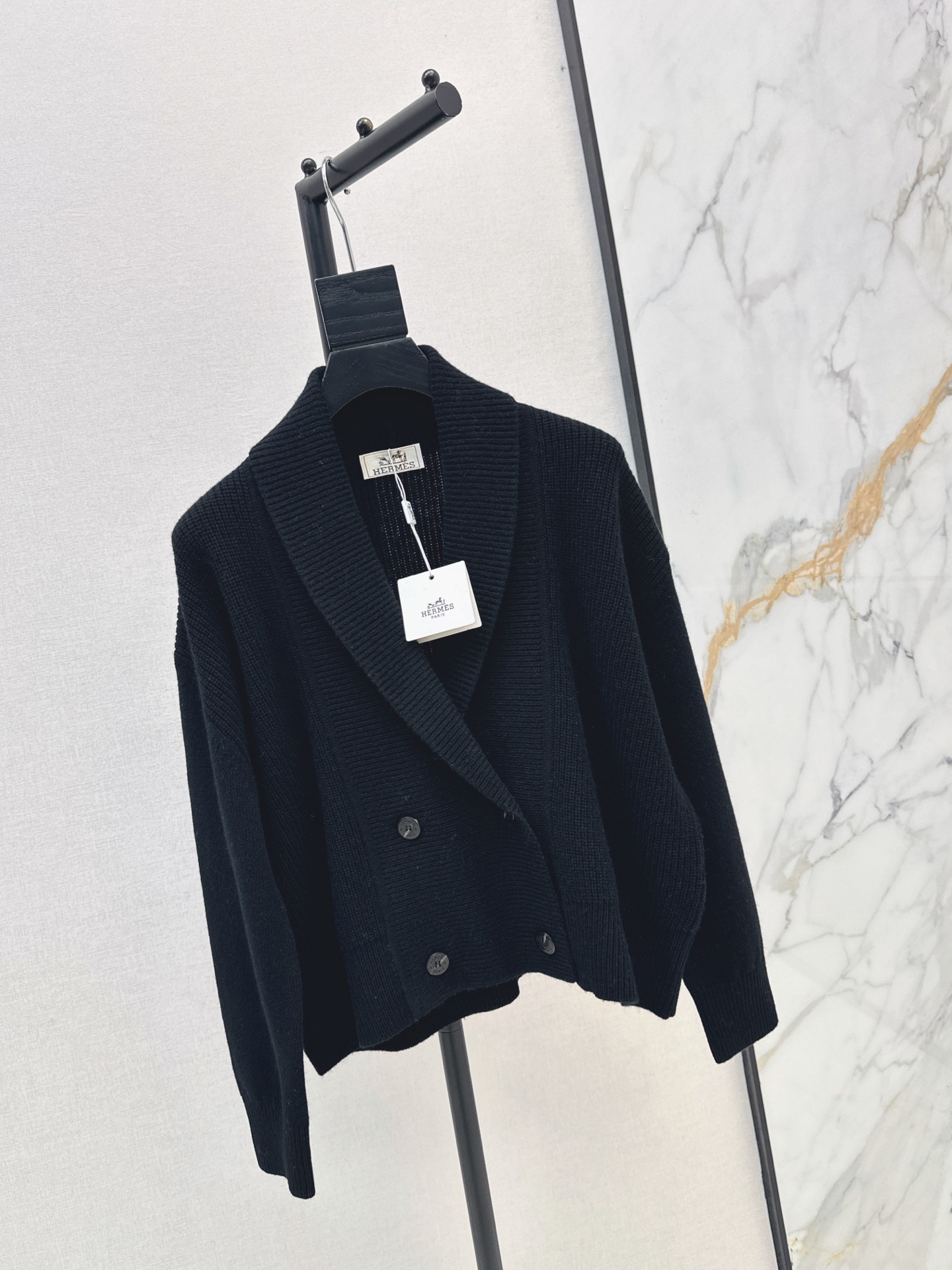 Her 26fw cashmere knit jacket