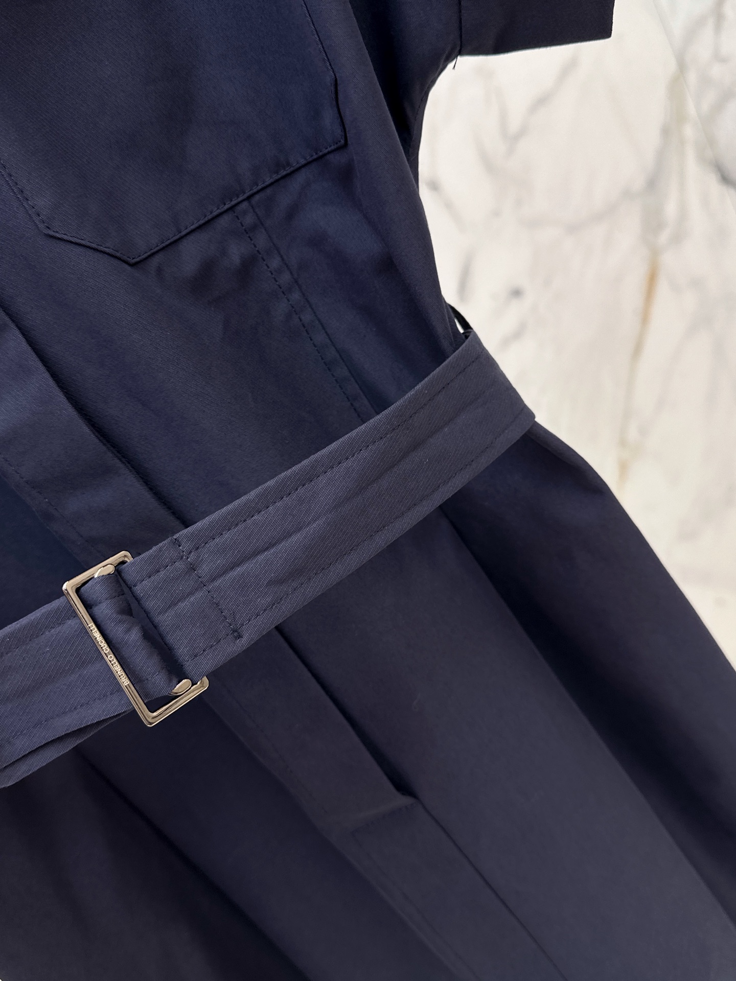 Brun 26ss belted shirt dress