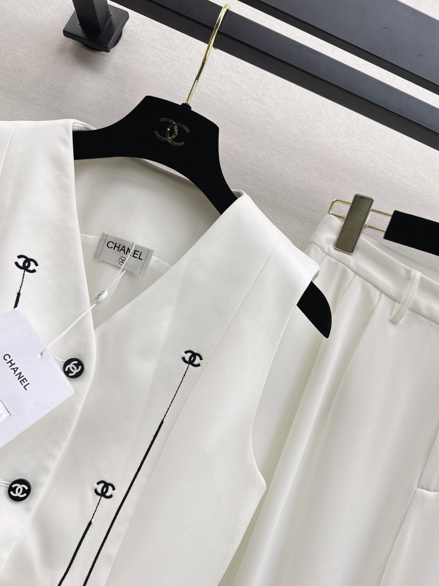 Chan 26fw vest pants sets