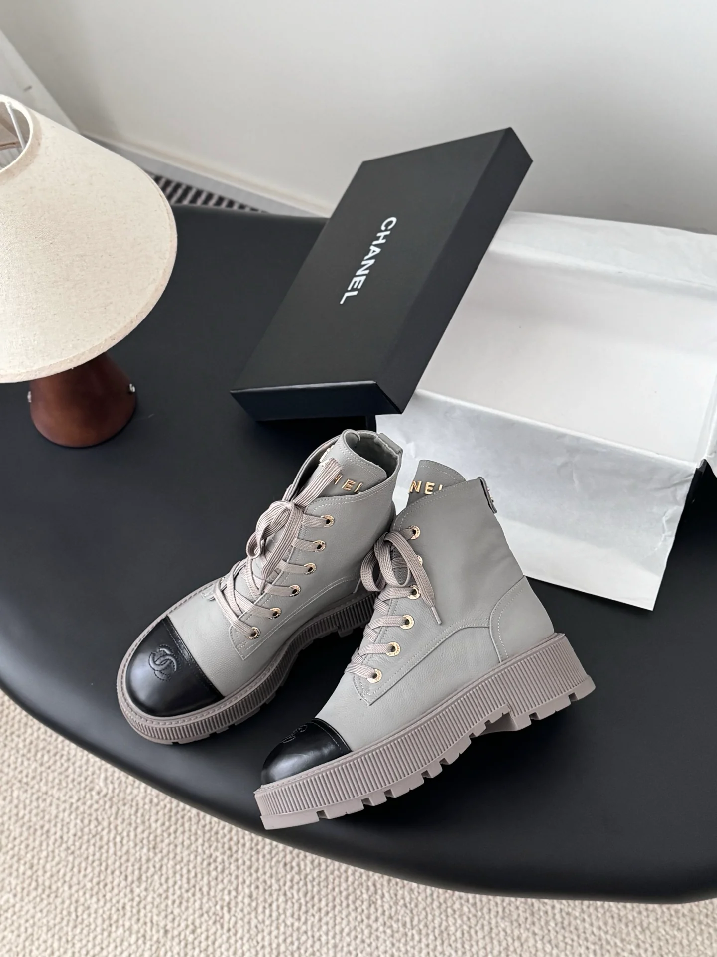 Chan 25fw ankle boots