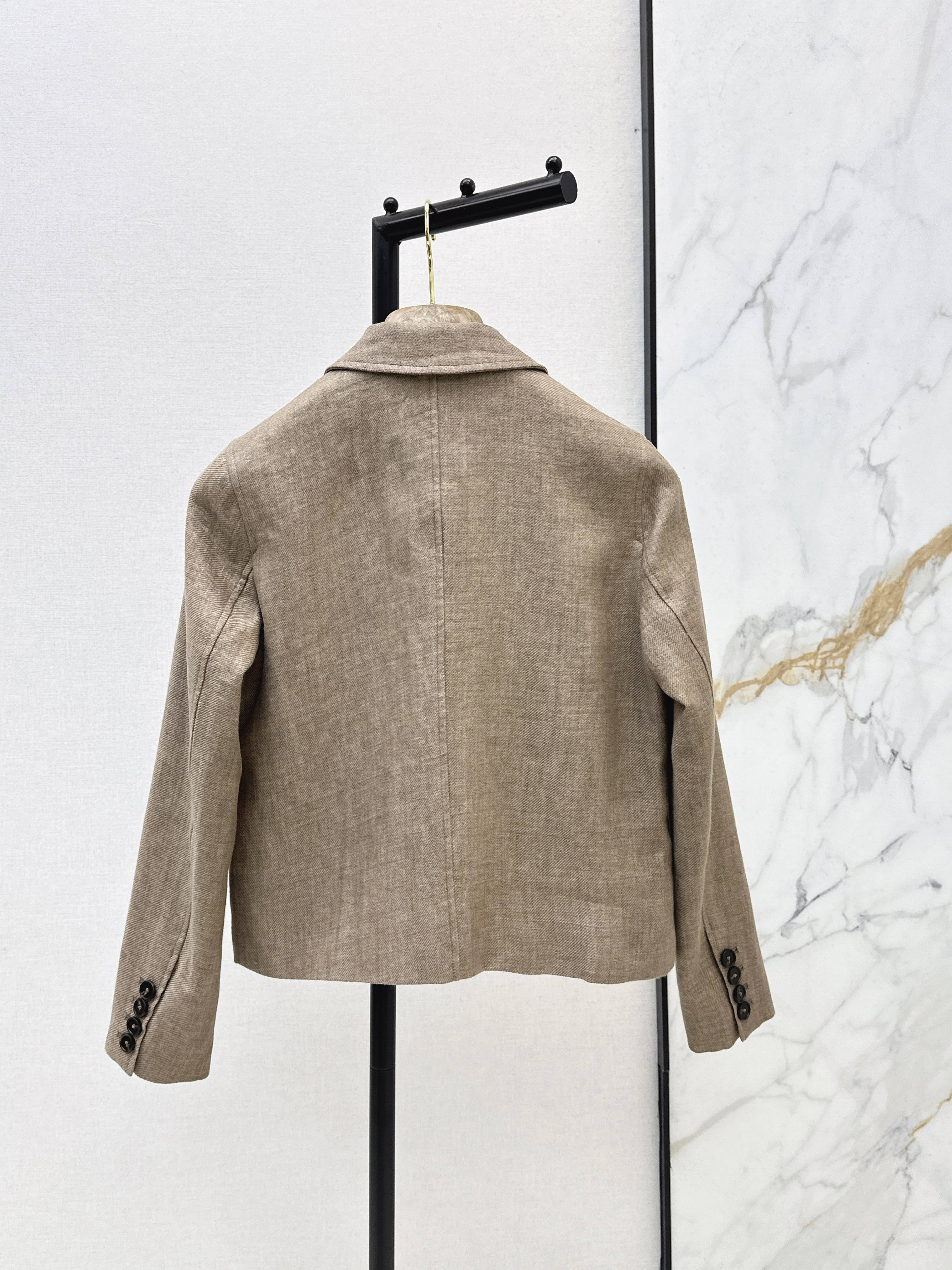 Brun 26ss lenen jacket
