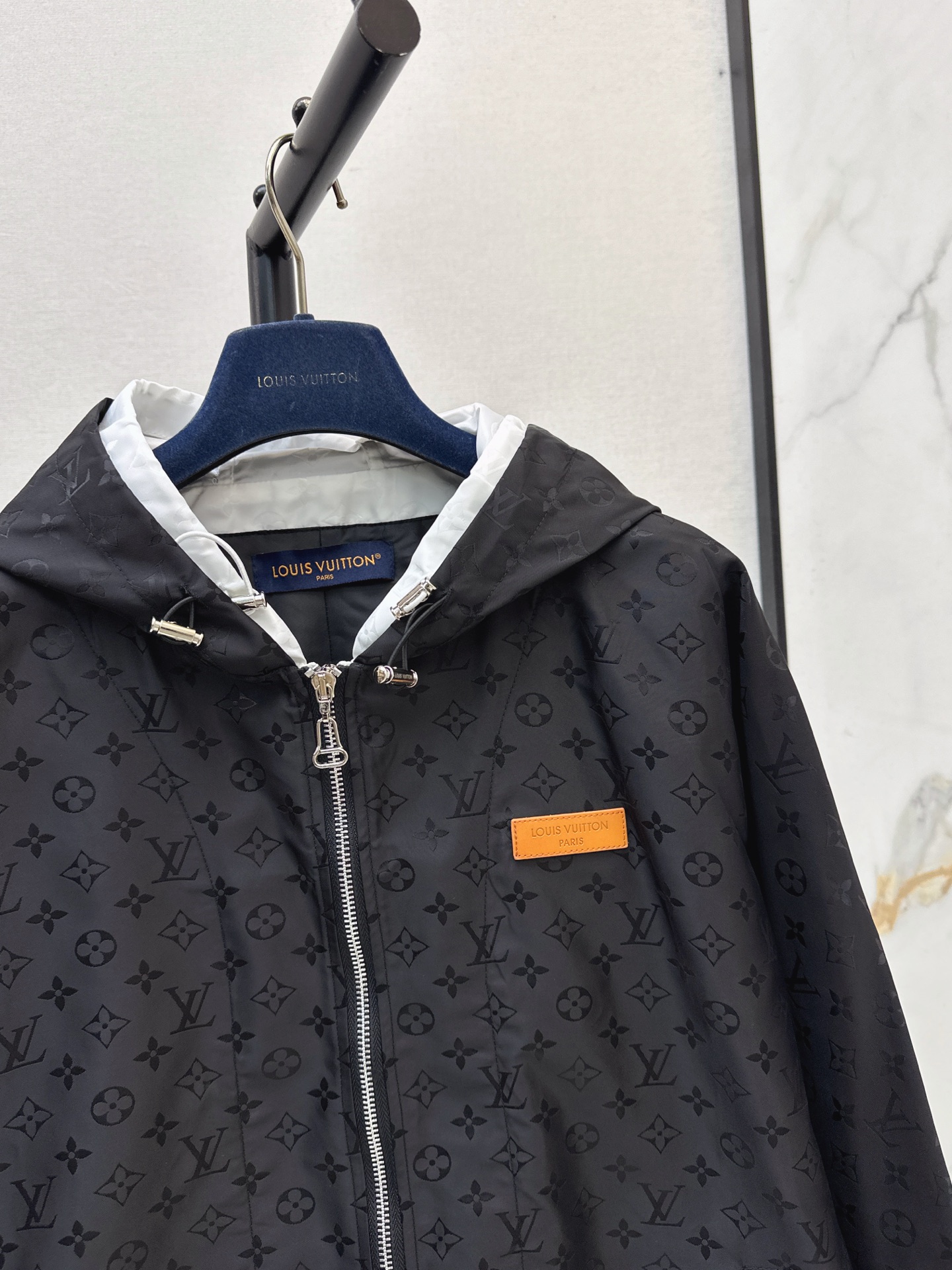 Loui 26fw jacquard hooded jacket