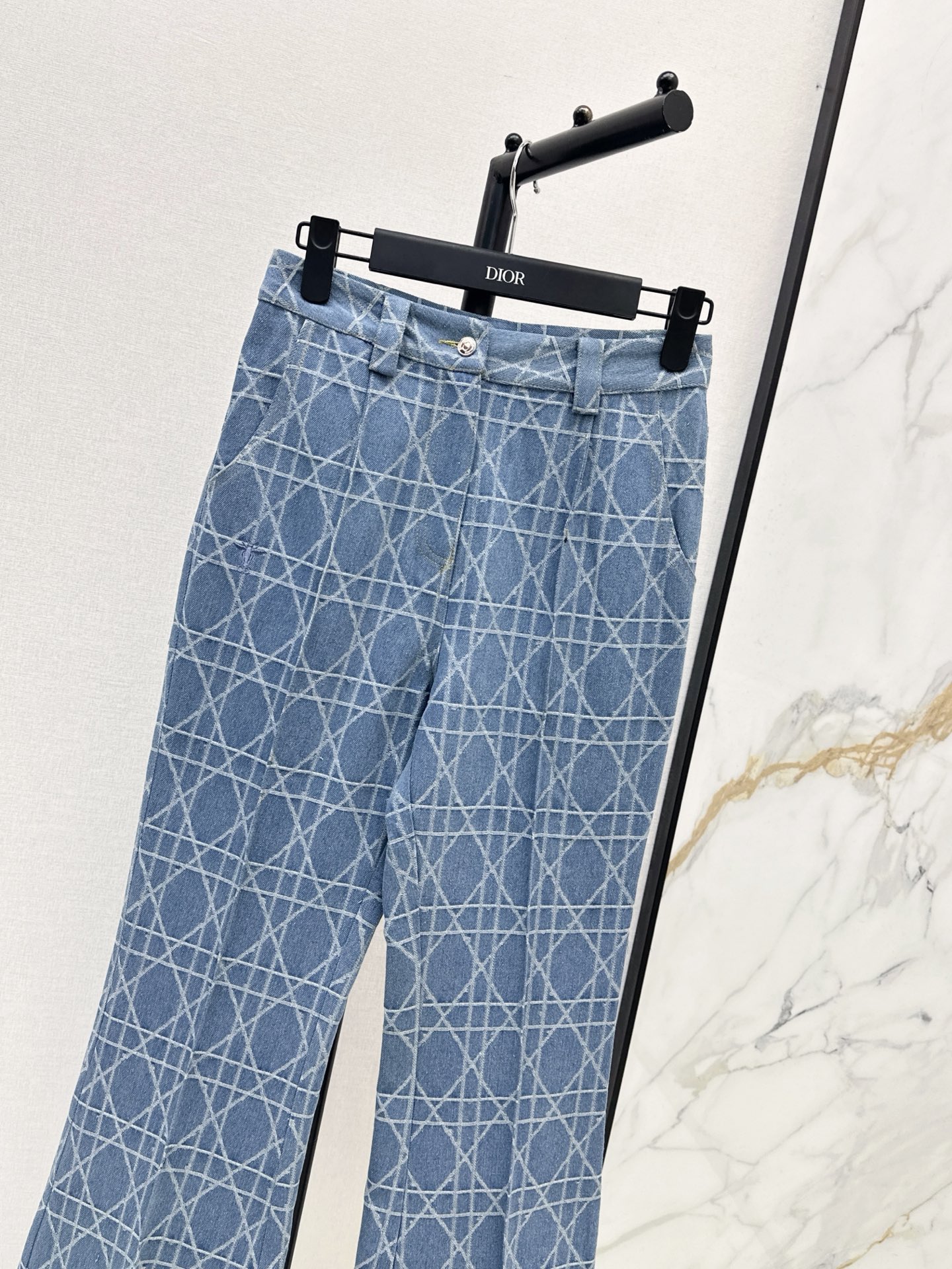CD 26fw jacquard flared jeans