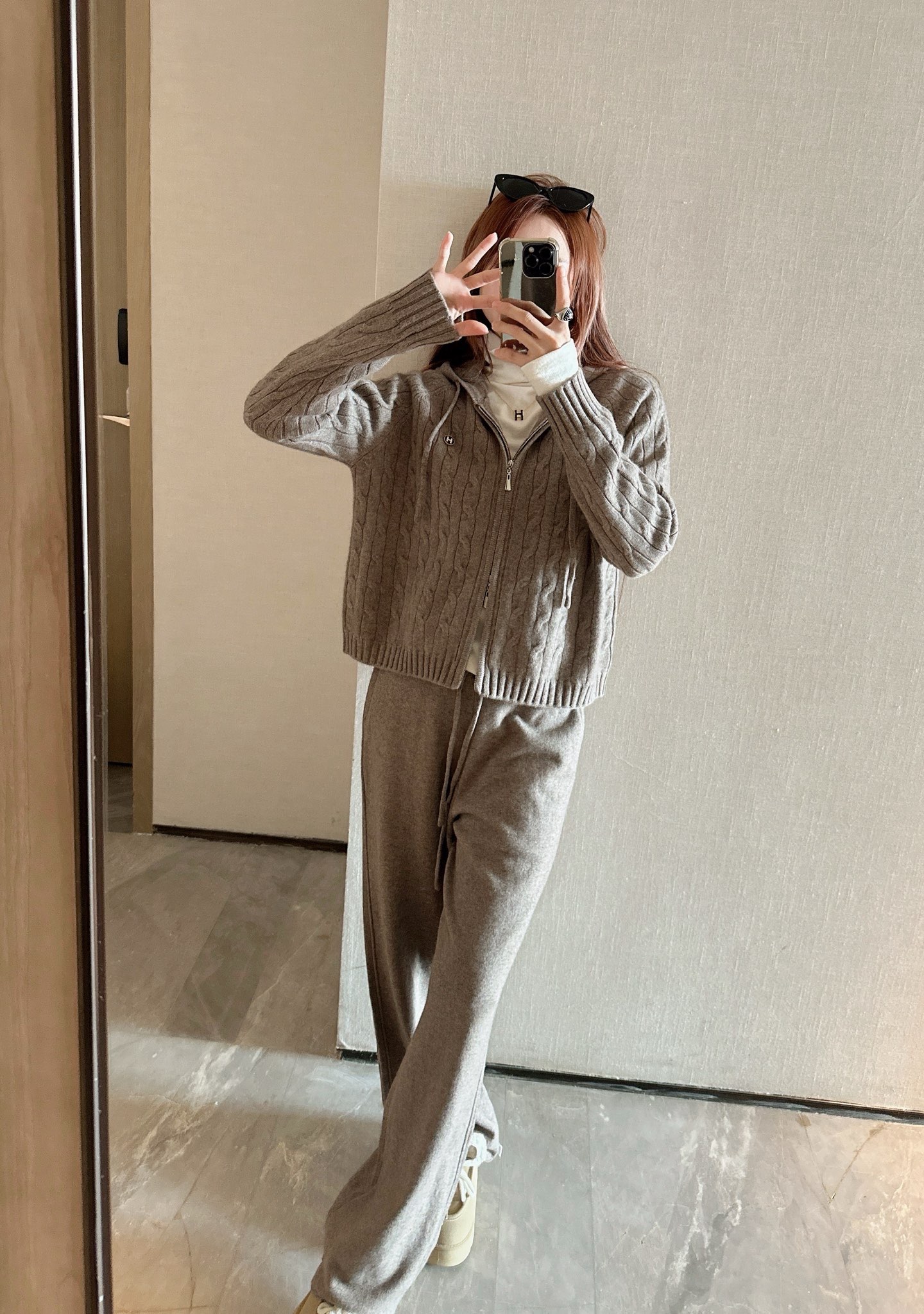 Her 26fw wool jacket pants sets