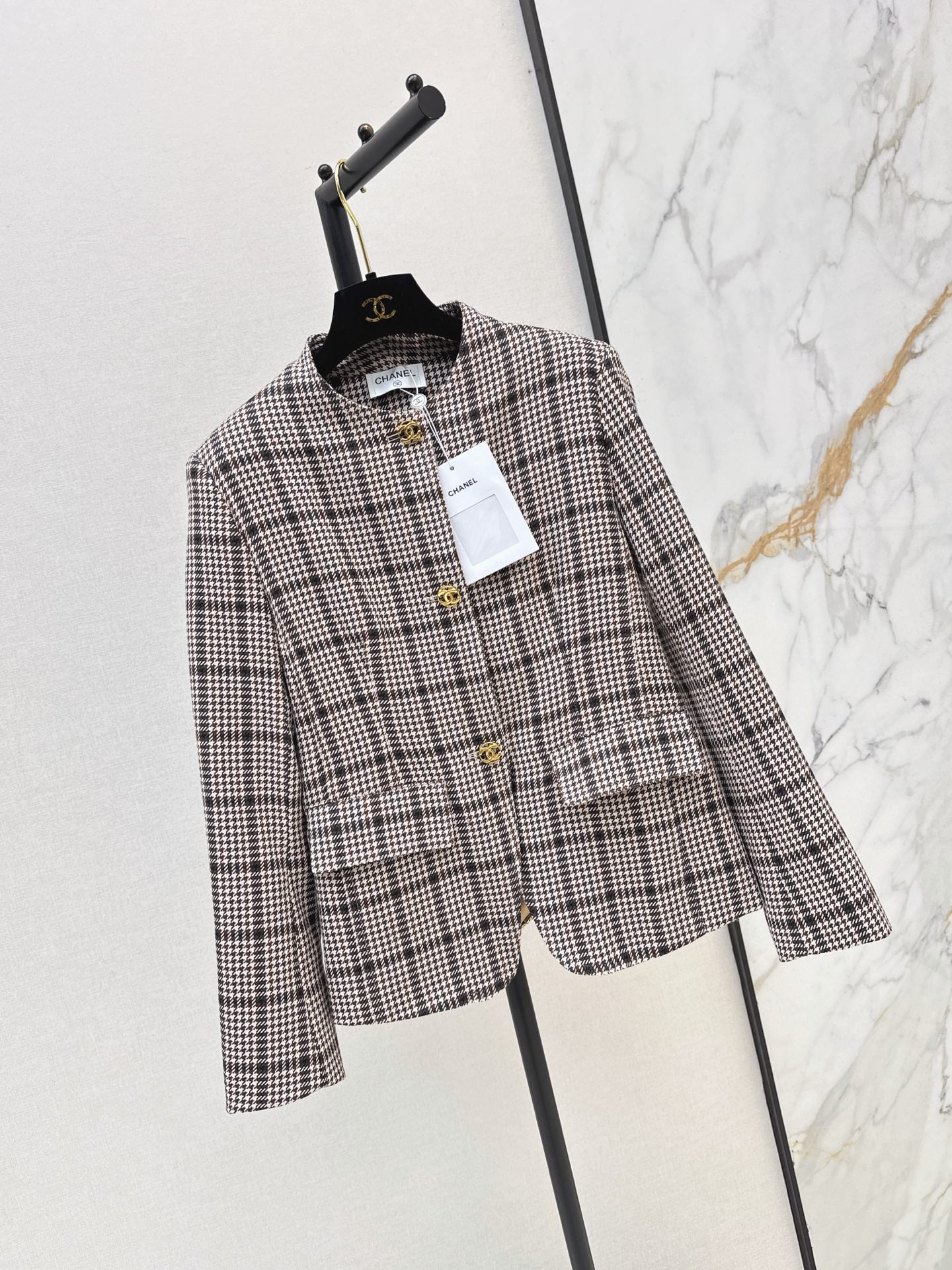 Chan 26fw check woven jacket