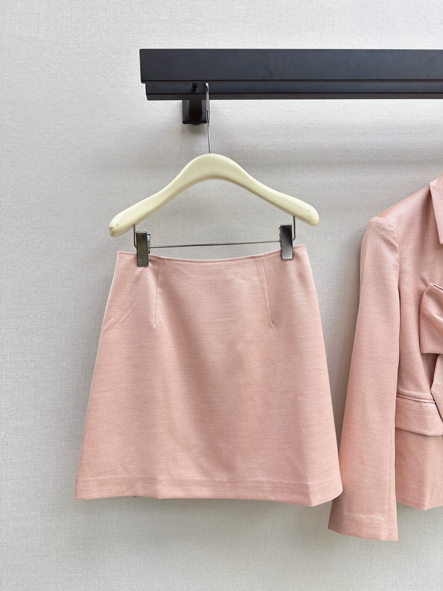 Chan 26fw bow blazer A-line skirt sets