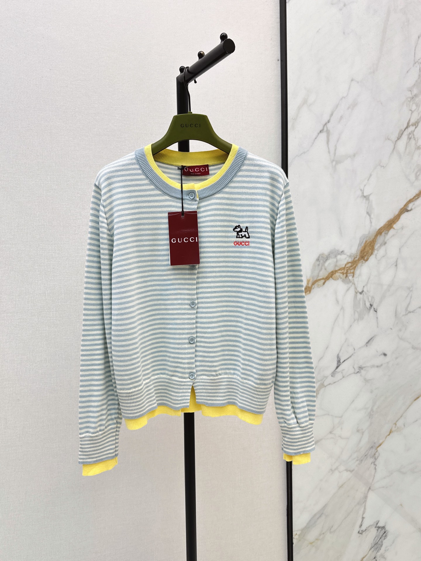 Guc 26fw stripe cardigan