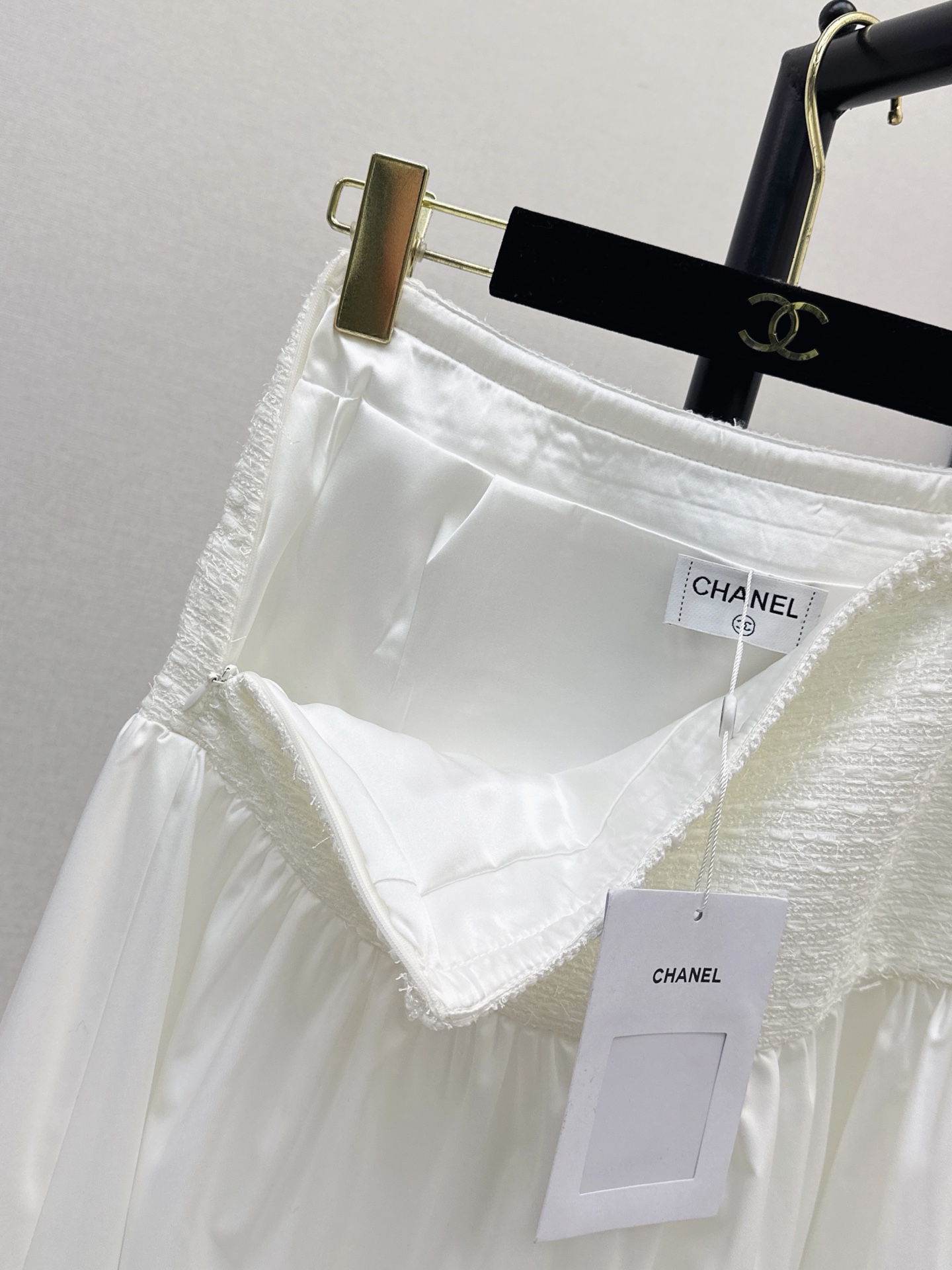 Chan 26fw woven contract skirt