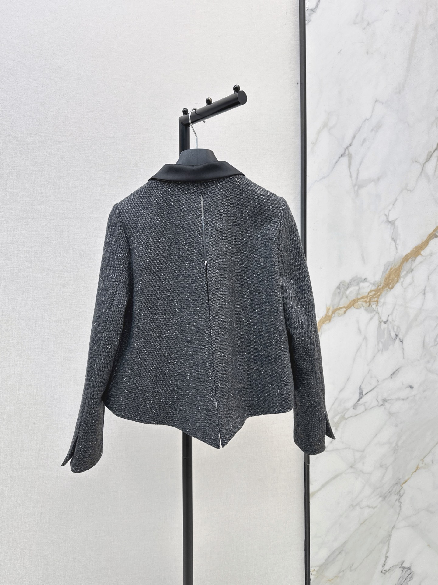 CD 26fw lady shimmer cropped blazer