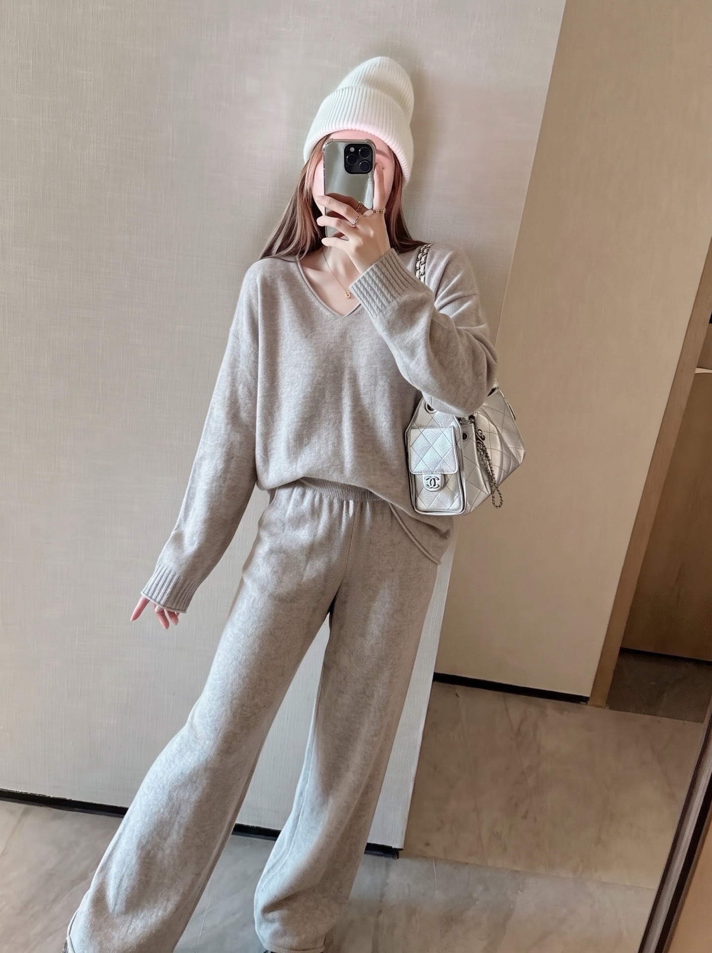 Row 26fw wool sweater pants sets