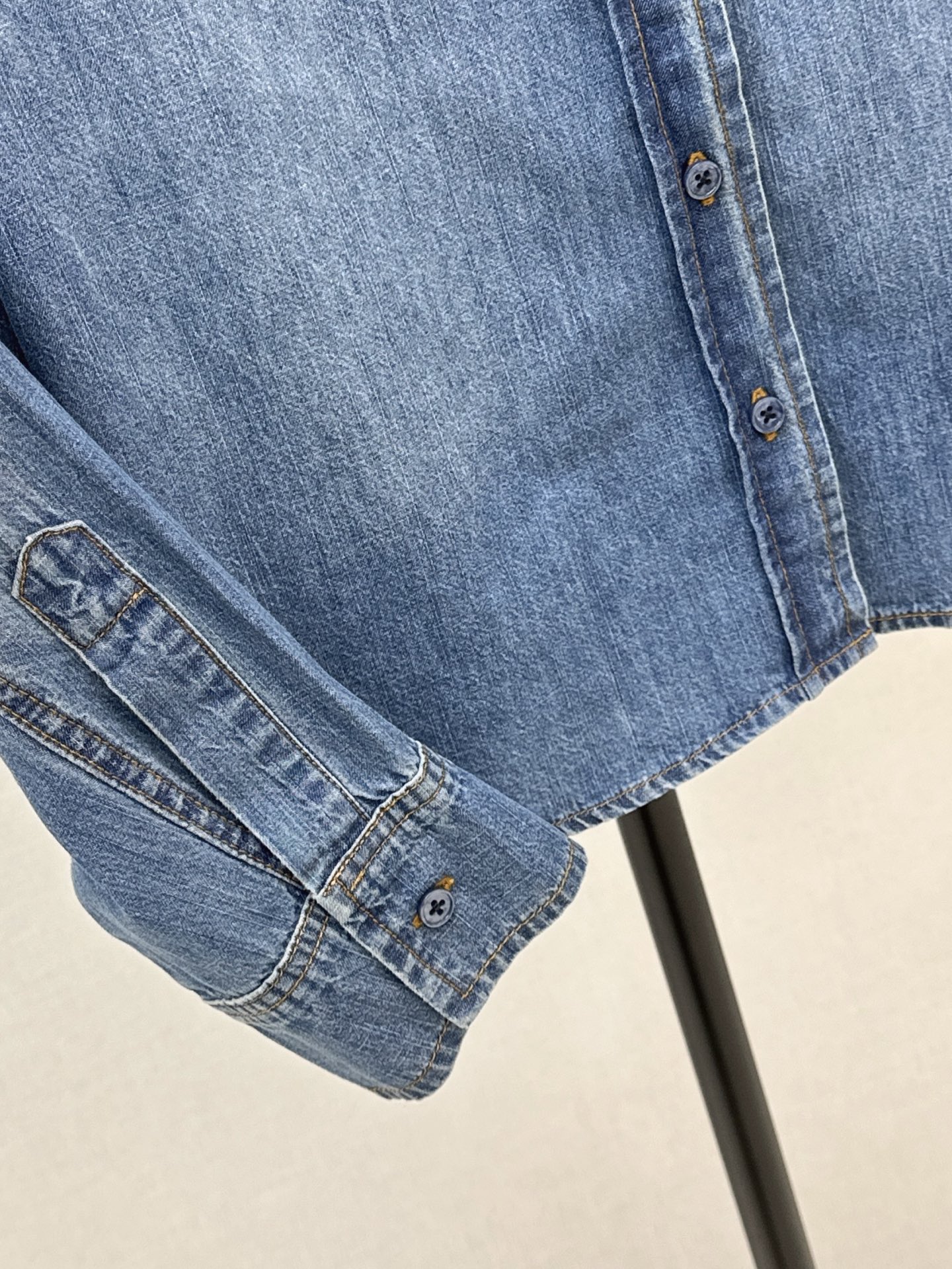 Brun 26fw denim shirt