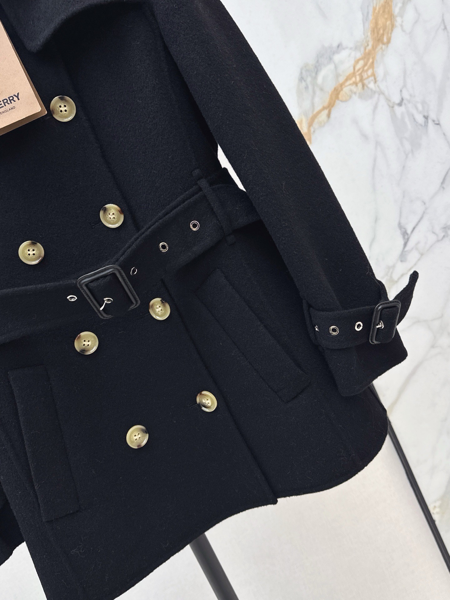 Bur 25fw double button trench coats