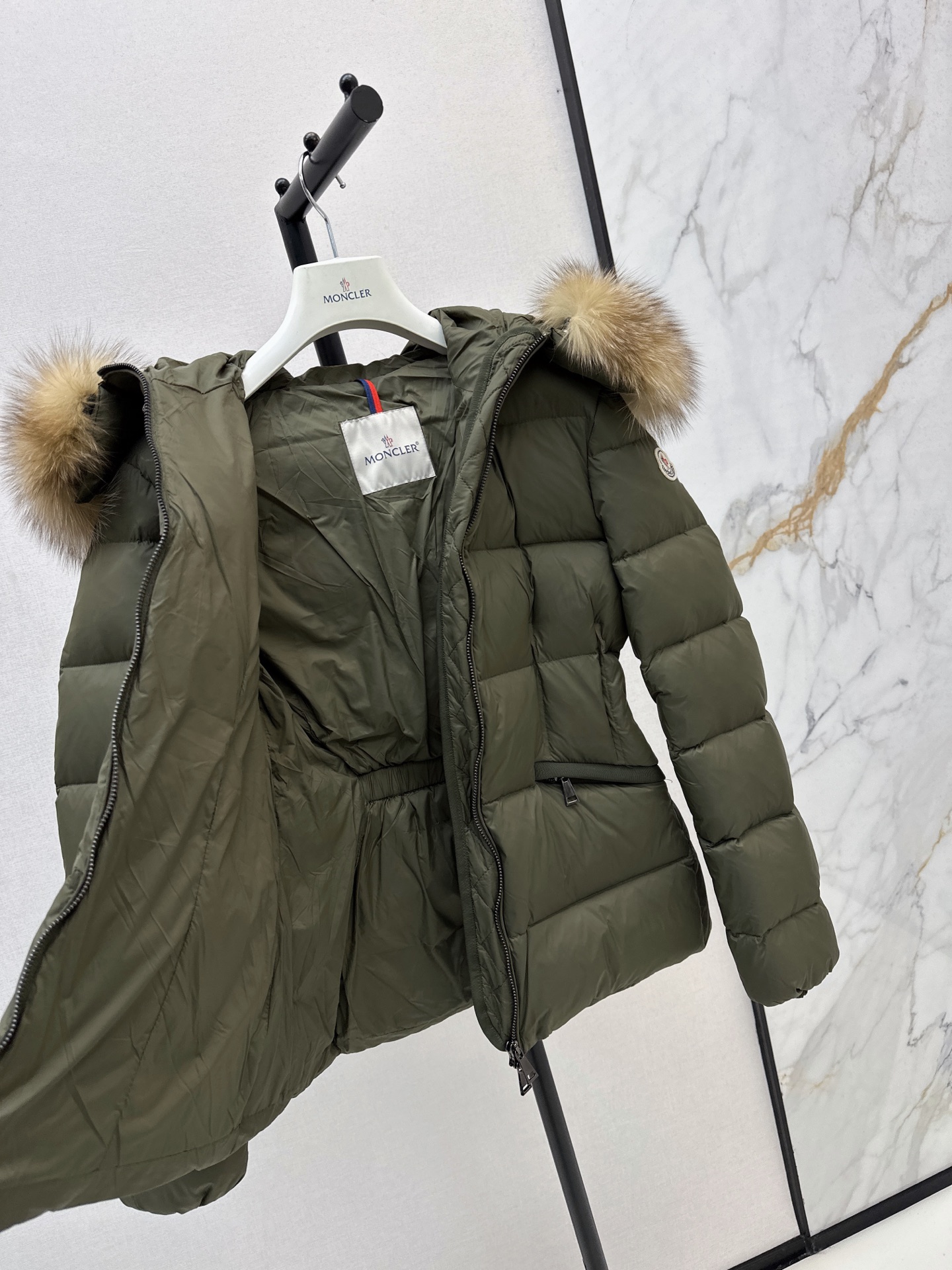 Monc 26fw hooded down jacket