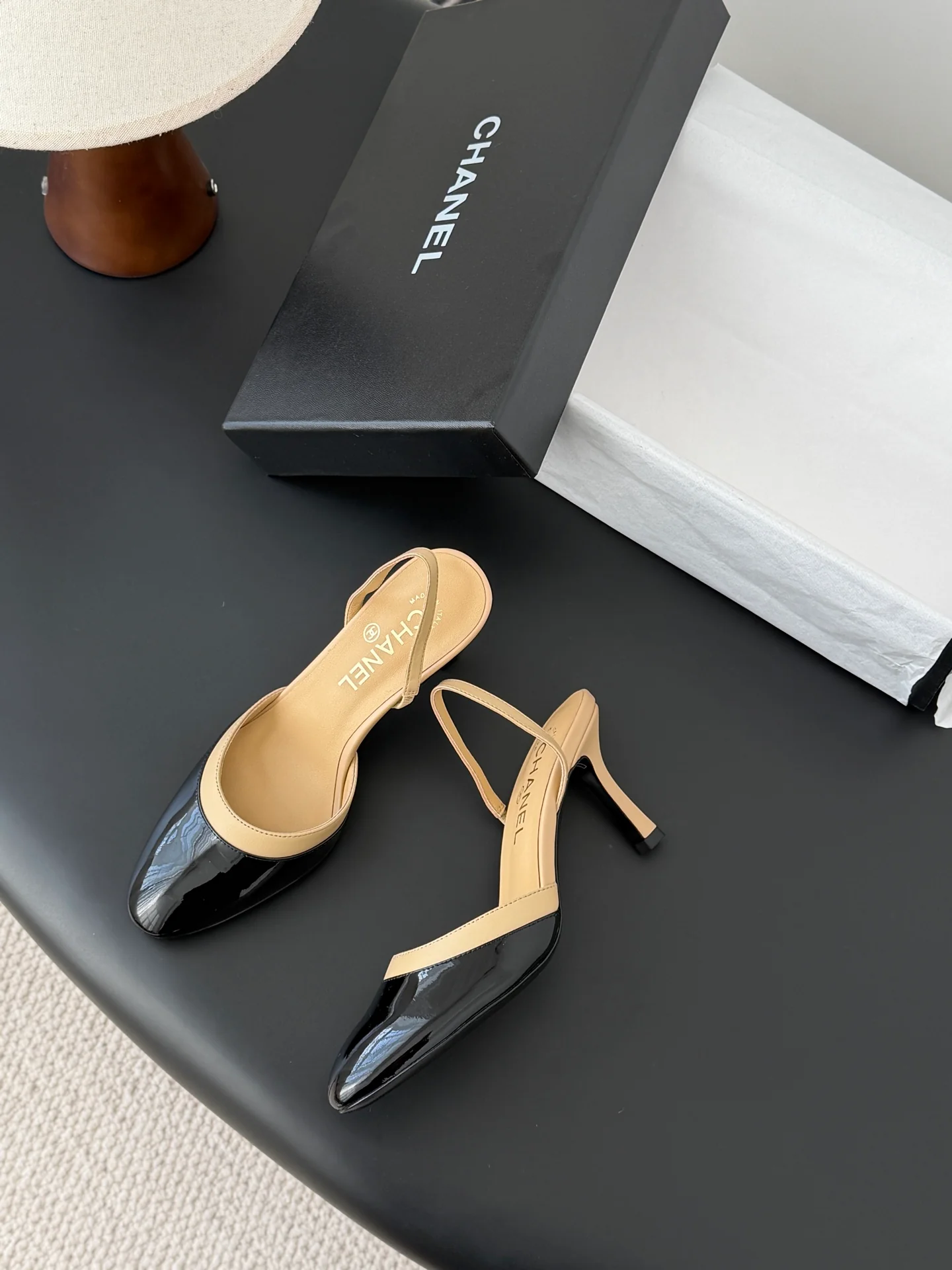Chan 26ss mary jane slingback heel