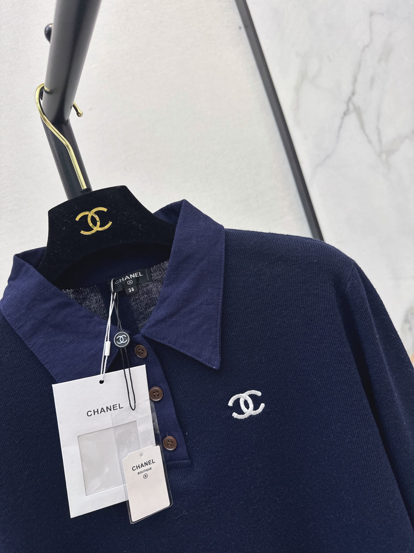 Chan 26fw polo knitwear