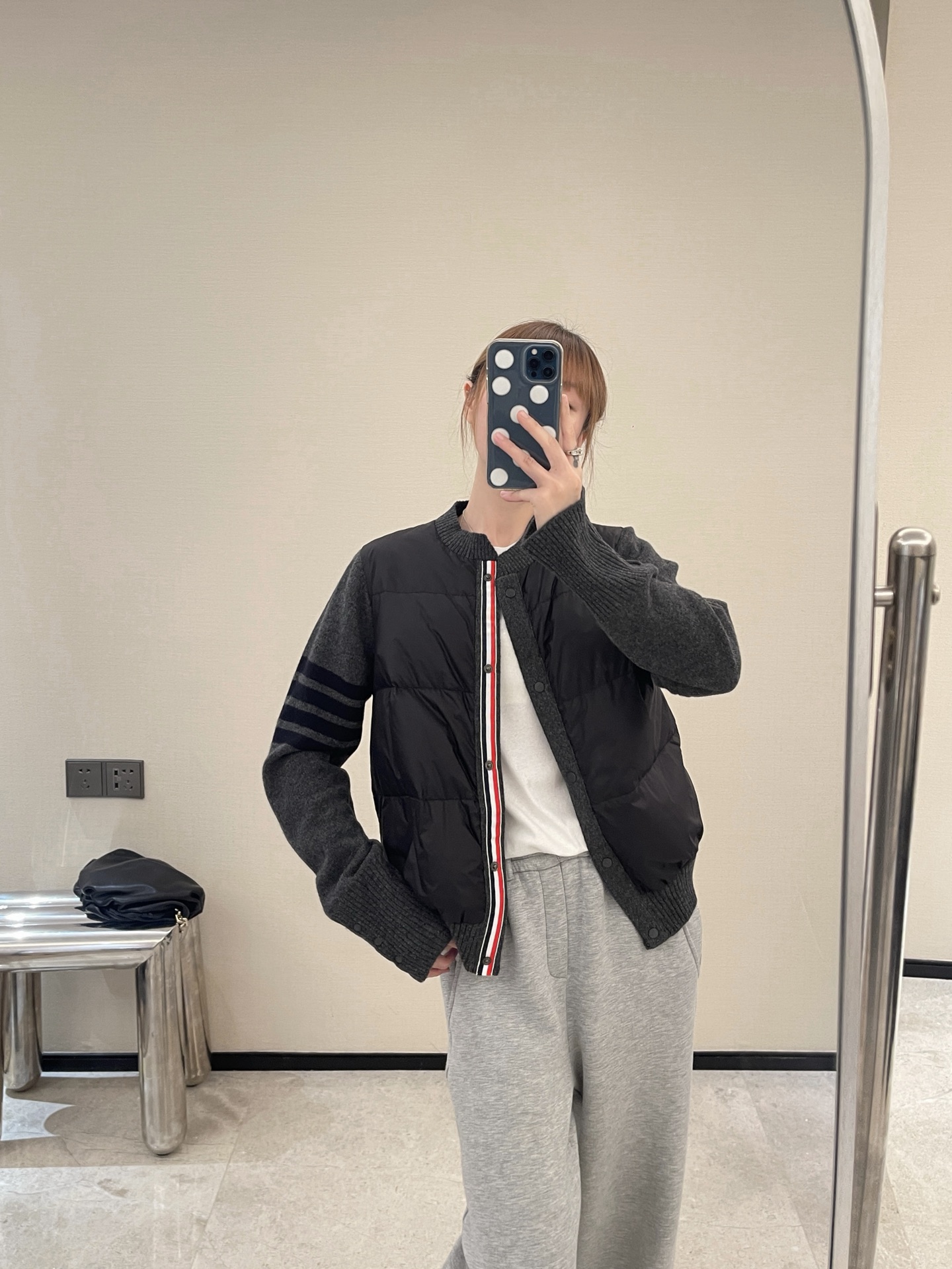 Thom 26fw wool contract down jacket