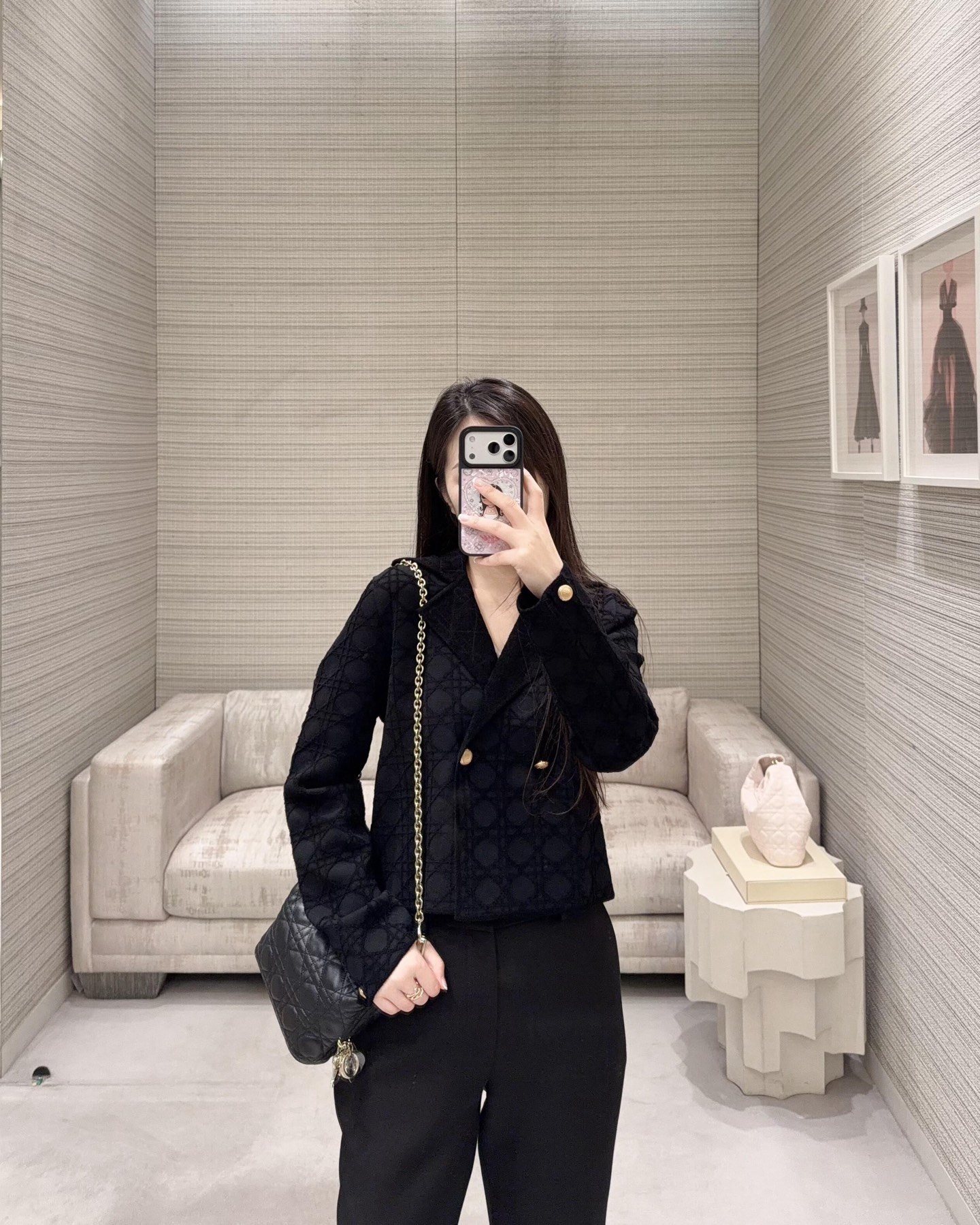 CD 26fw check jacket