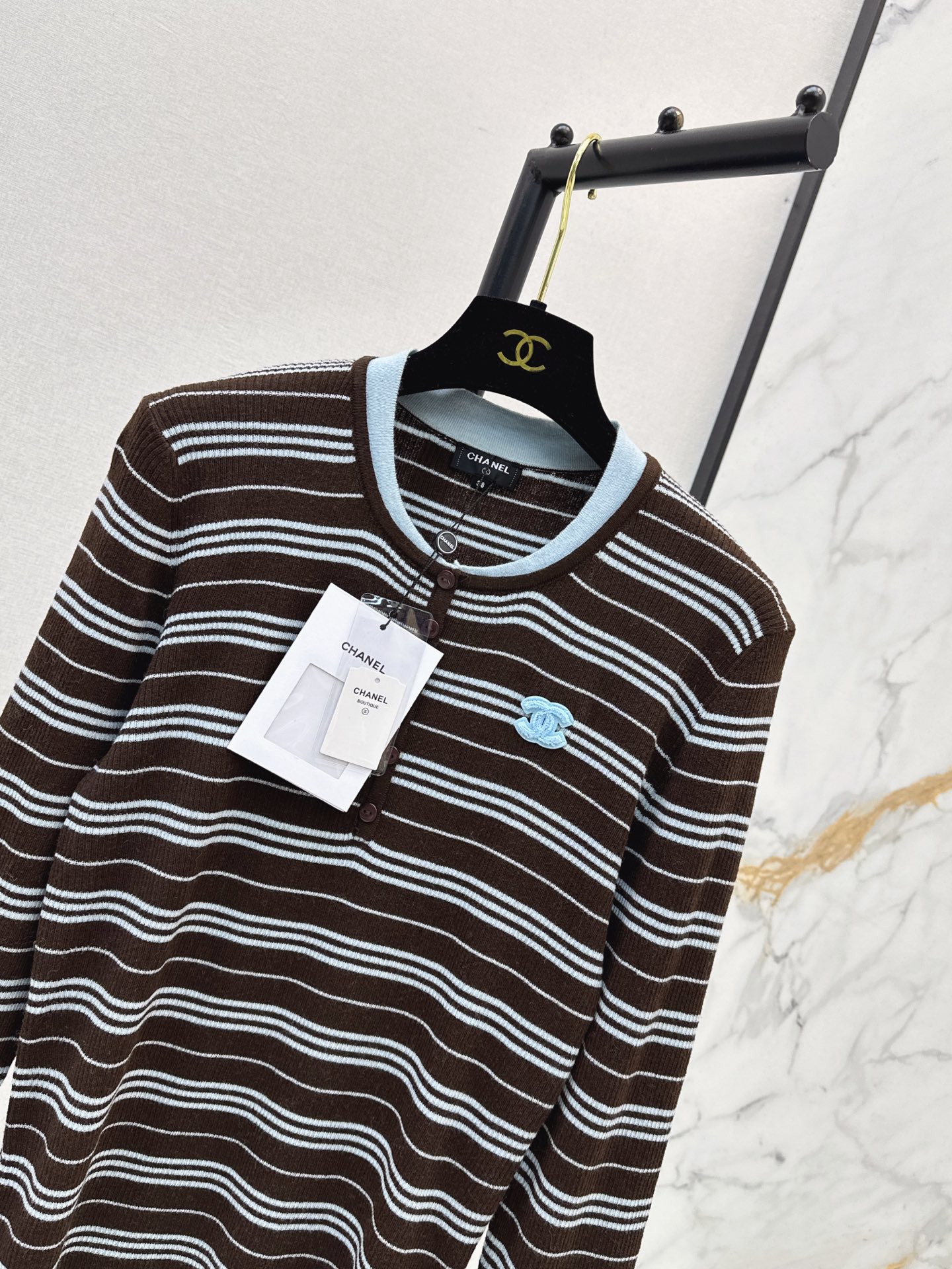 Chan 26fw stripe wool sweater