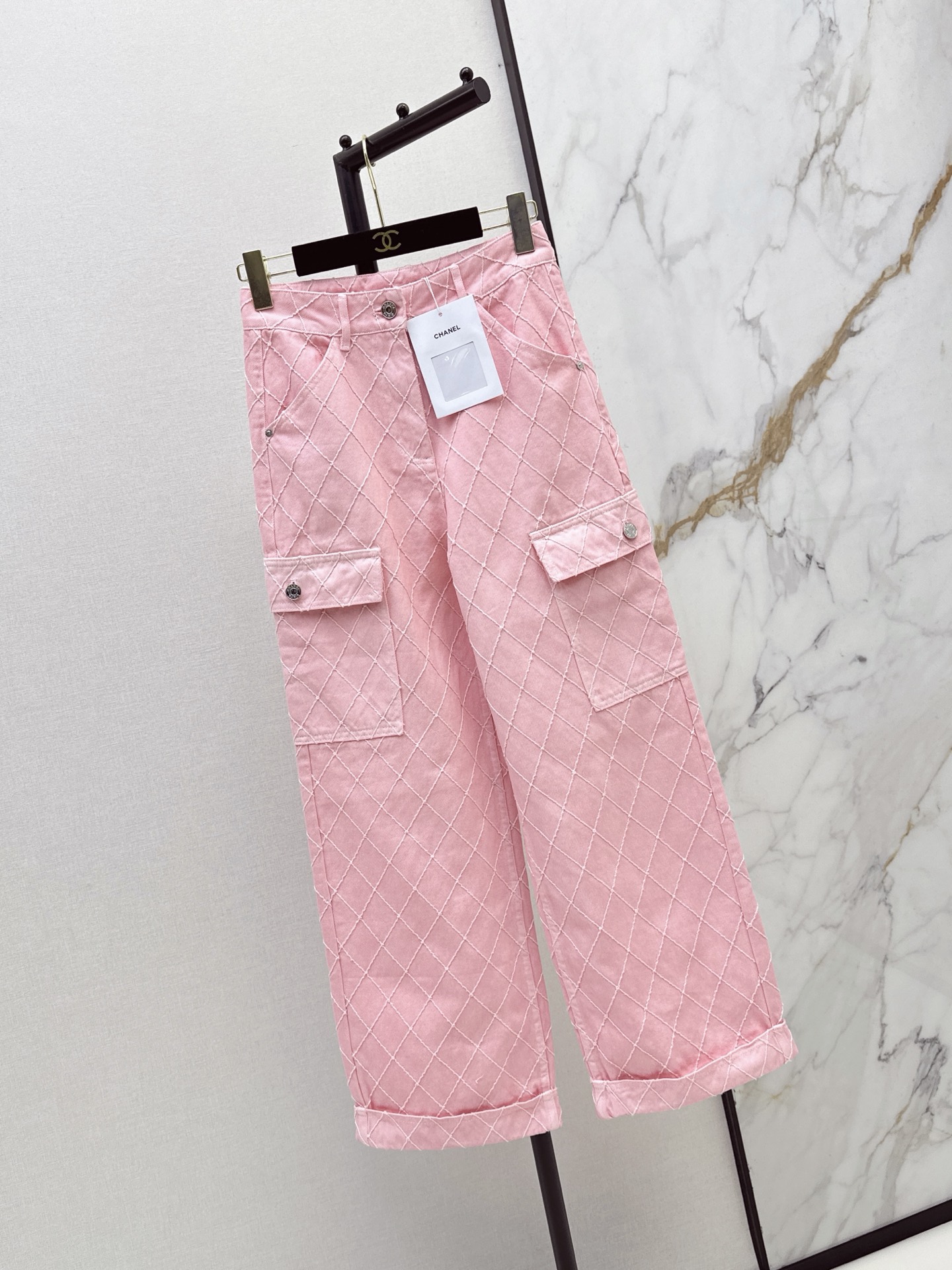 Chan 26ss embroidery denim pants