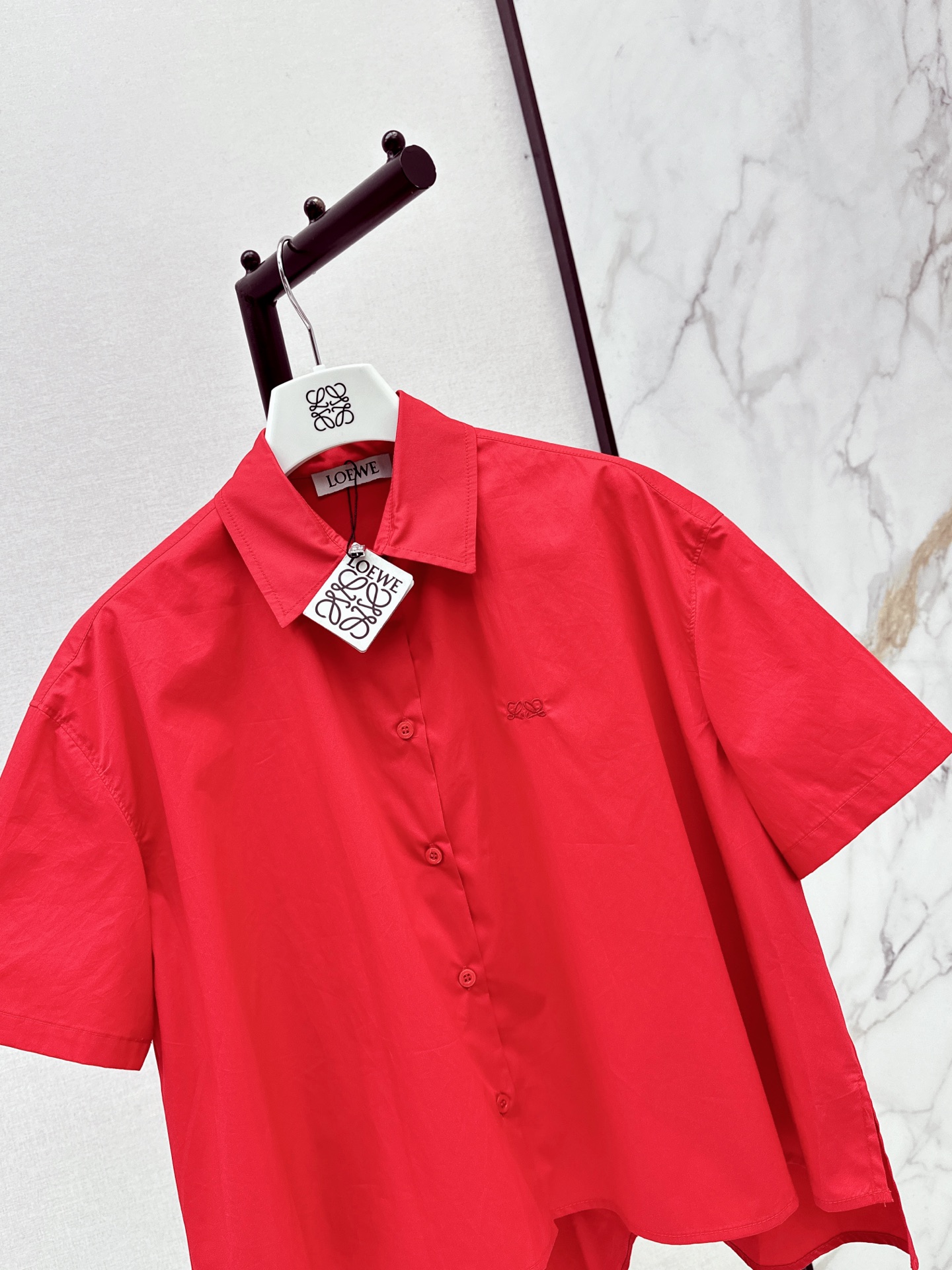 Loe 26fw cropped shirt