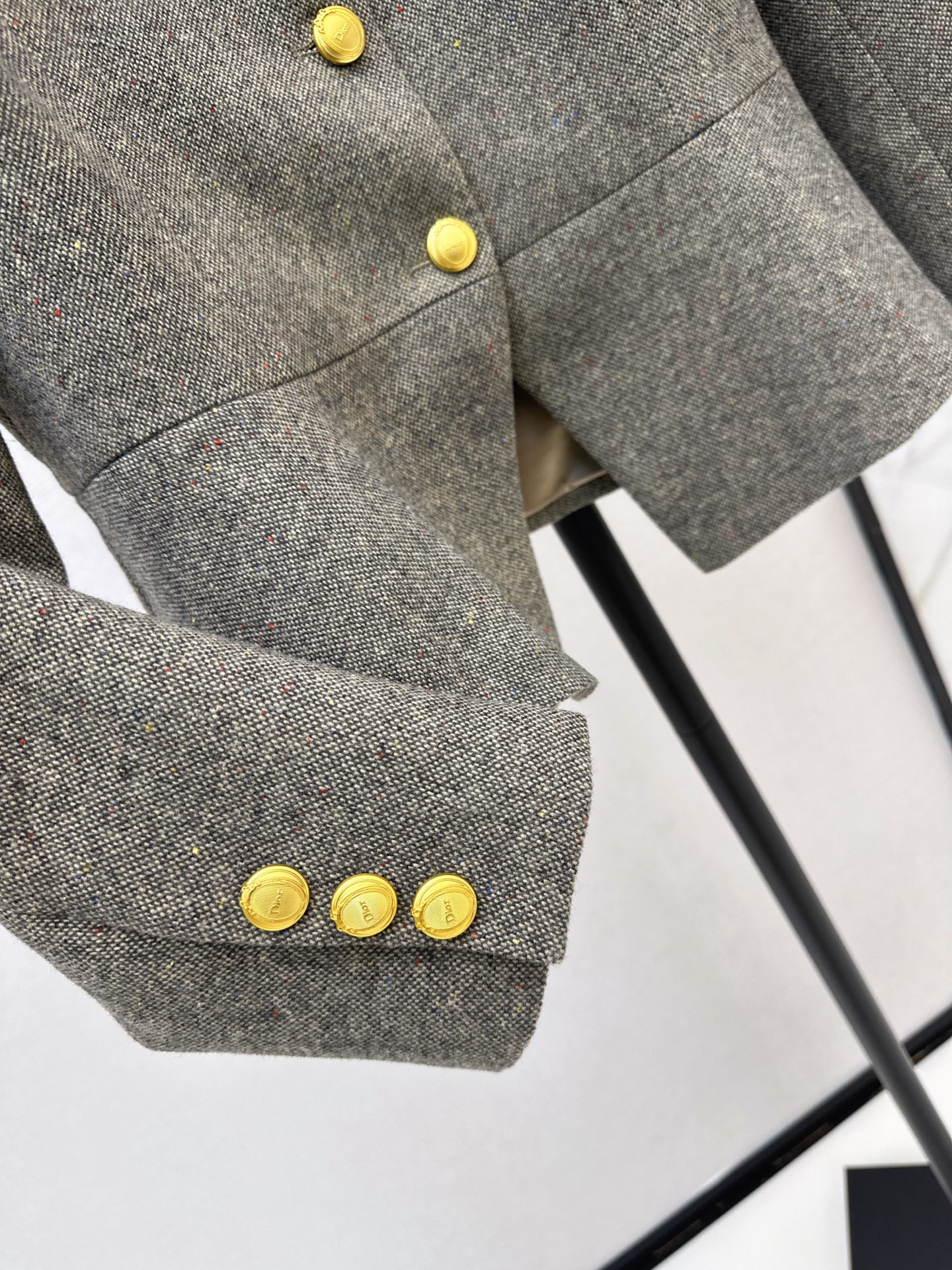 CD 26fw tweed peplum jacket